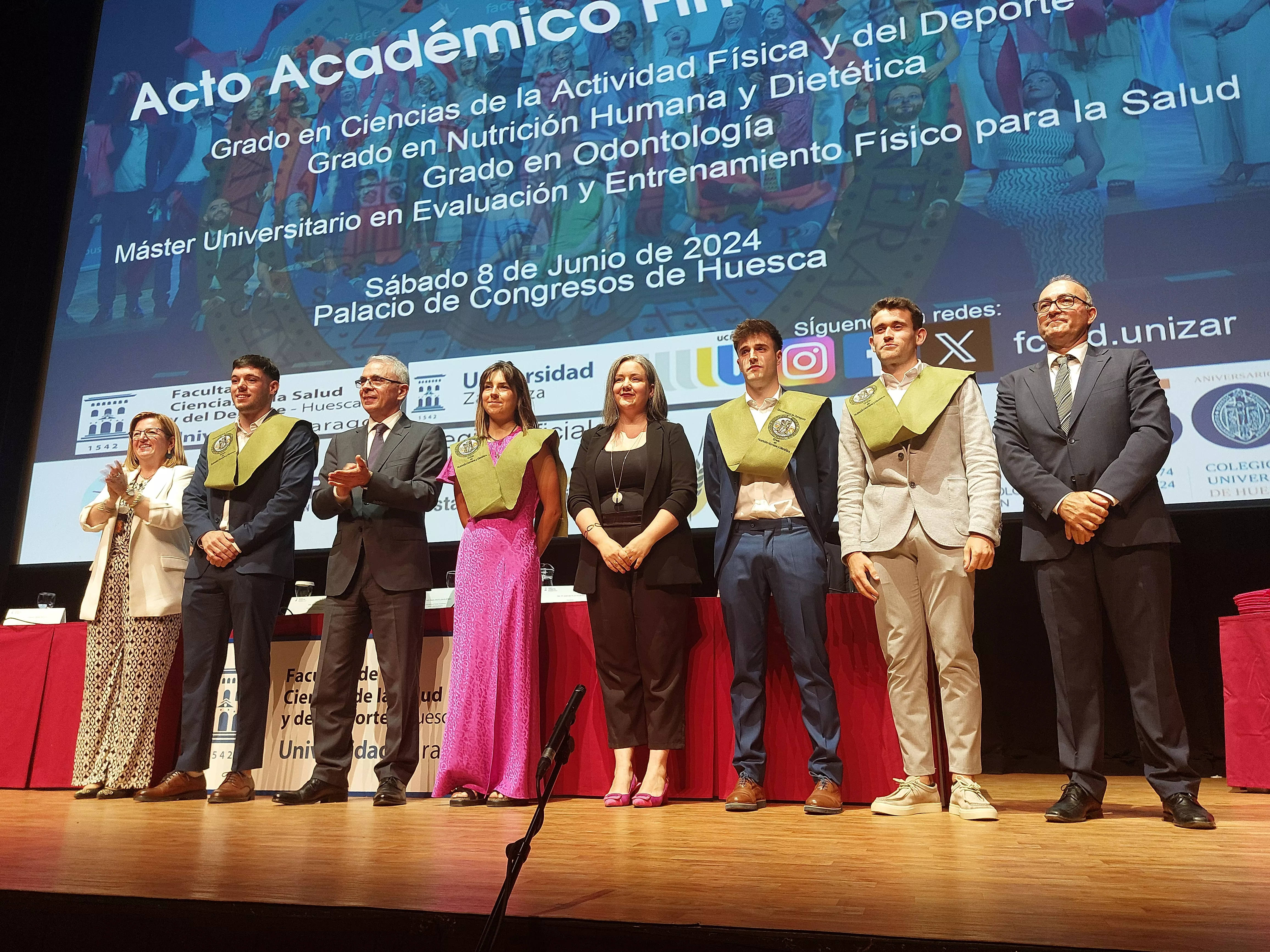 Graduación de los estudios de la Facultad de Ciencias de la Salud y del Deporte. Foto Javier García Antón