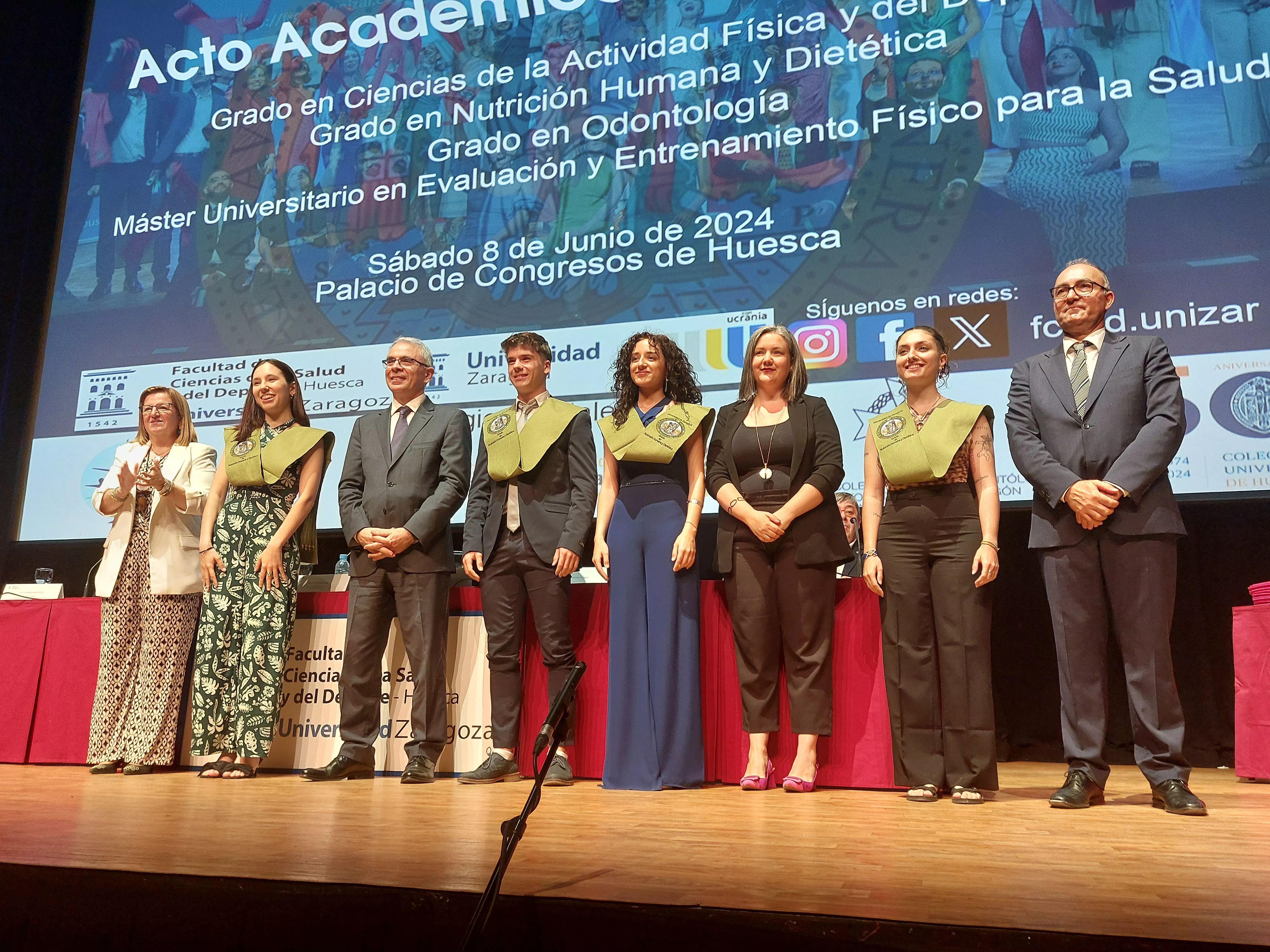 Graduación de los estudios de la Facultad de Ciencias de la Salud y del Deporte. Foto Javier García Antón
