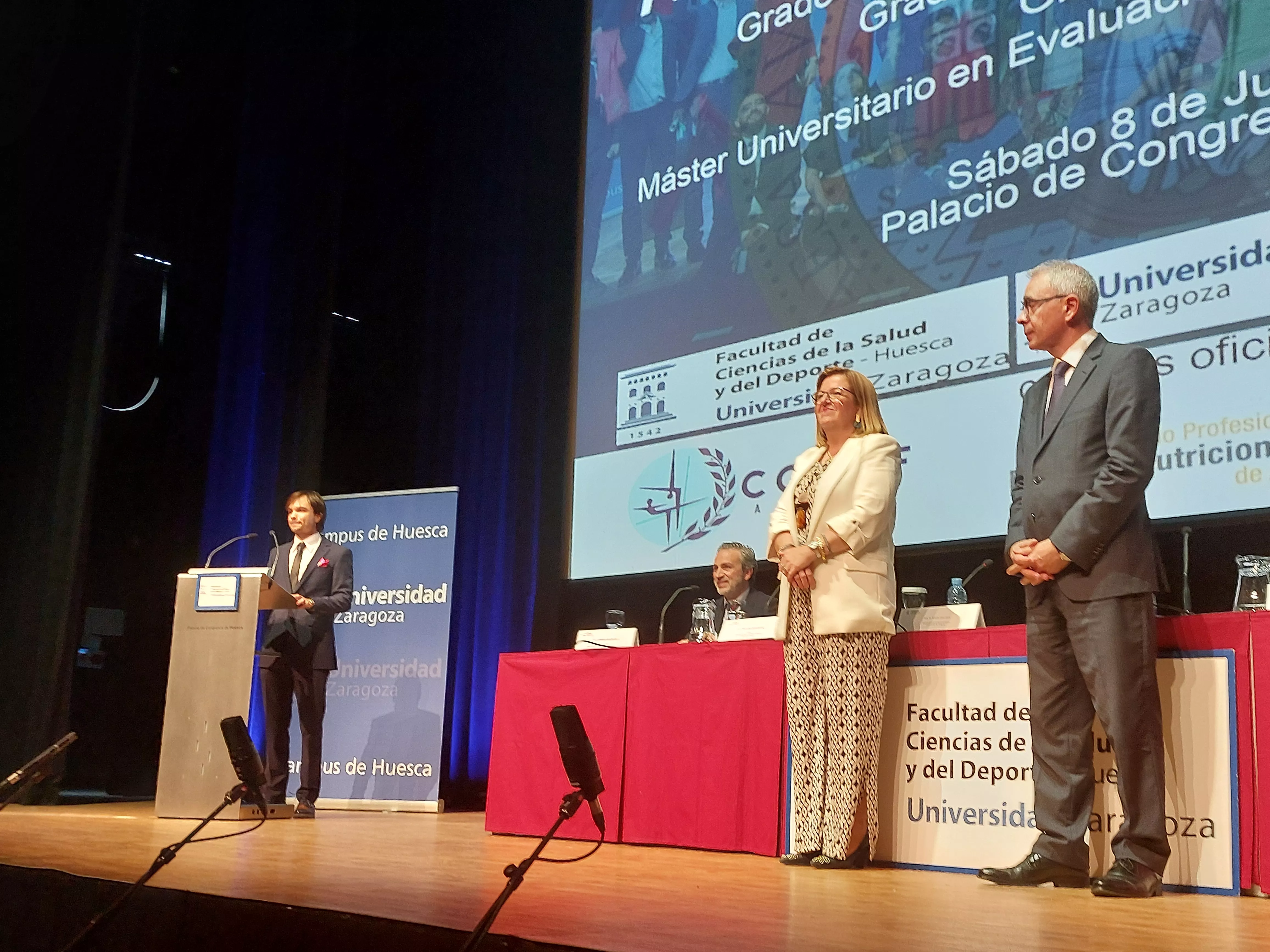 Graduación de los estudios de la Facultad de Ciencias de la Salud y del Deporte. Foto Javier García Antón