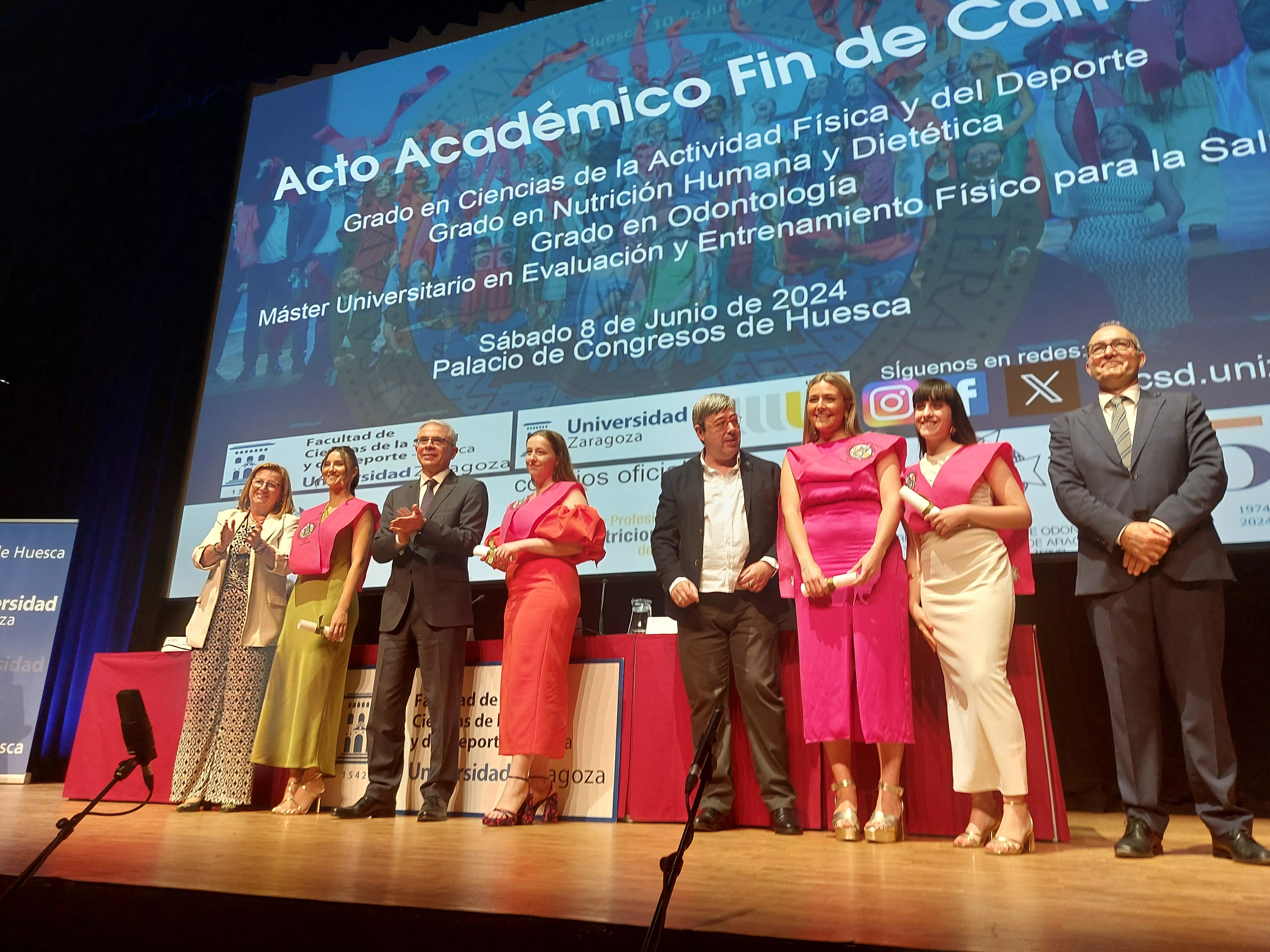 Graduación de los estudios de la Facultad de Ciencias de la Salud y del Deporte. Foto Javier García Antón