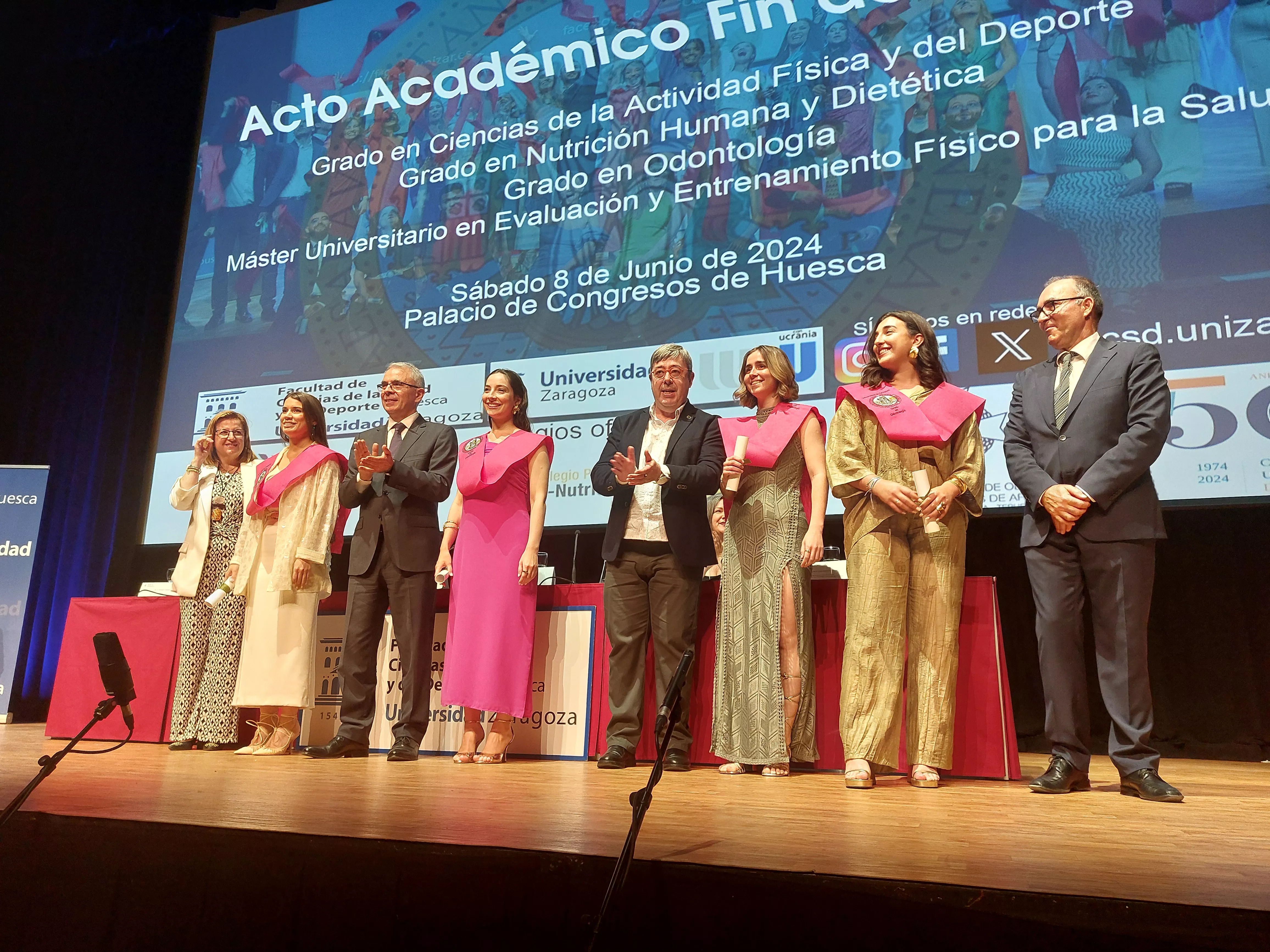 Graduación de los estudios de la Facultad de Ciencias de la Salud y del Deporte. Foto Javier García Antón