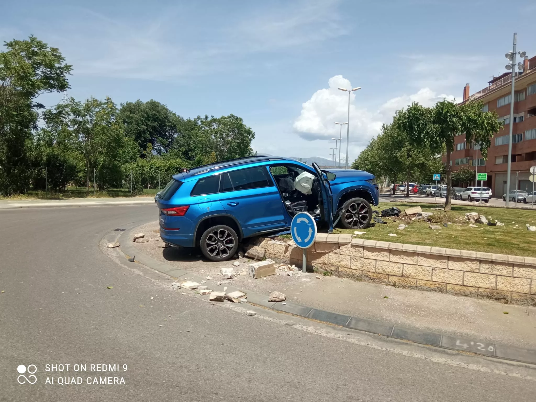 Imagen del accidente. 