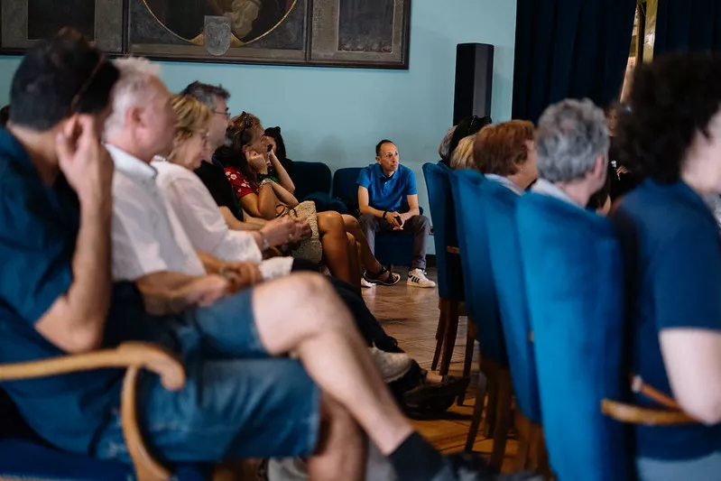 Óscar Sipán en el Festival de Cine de Huesca. Foto Festival