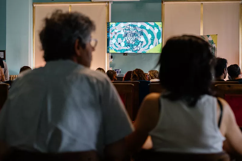 Óscar Sipán en el Festival de Cine de Huesca. Foto Festival