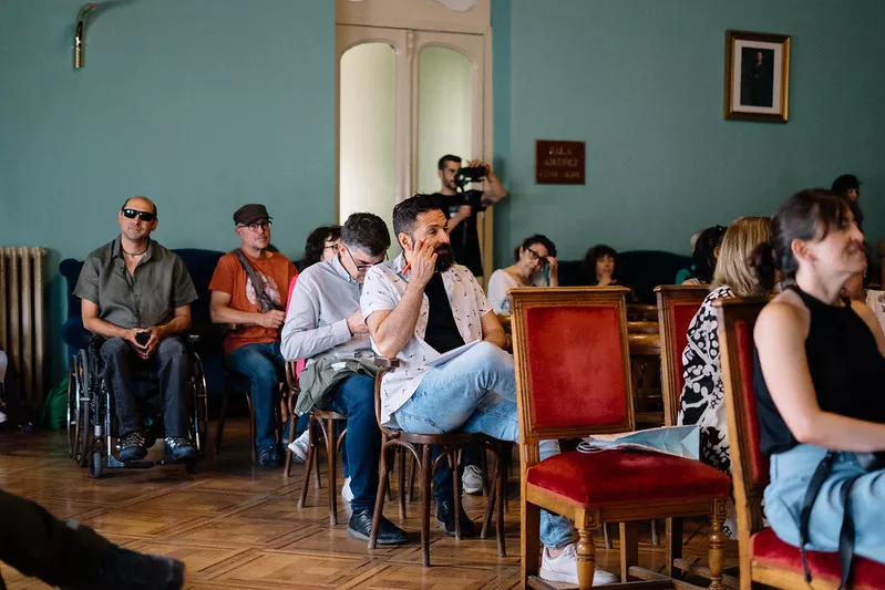 Óscar Sipán en el Festival de Cine de Huesca. Foto Festival