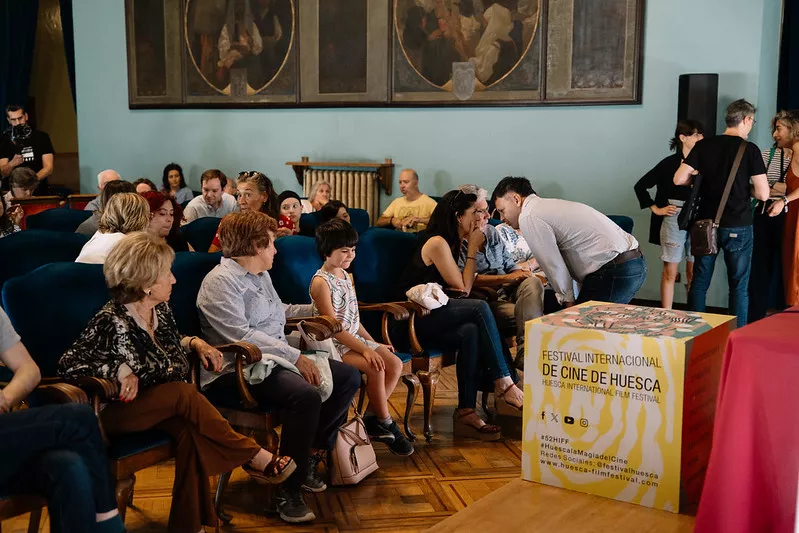 Óscar Sipán en el Festival de Cine de Huesca. Foto Festival