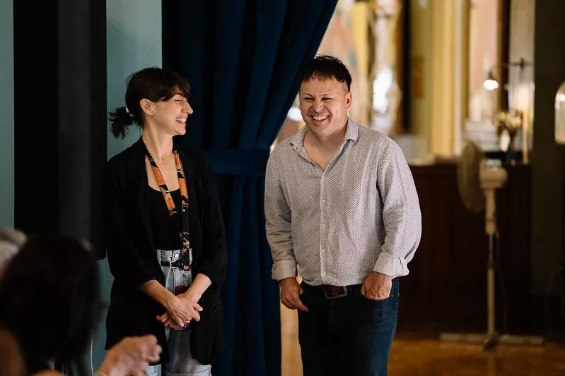 Óscar Sipán en el Festival de Cine de Huesca. Foto Festival