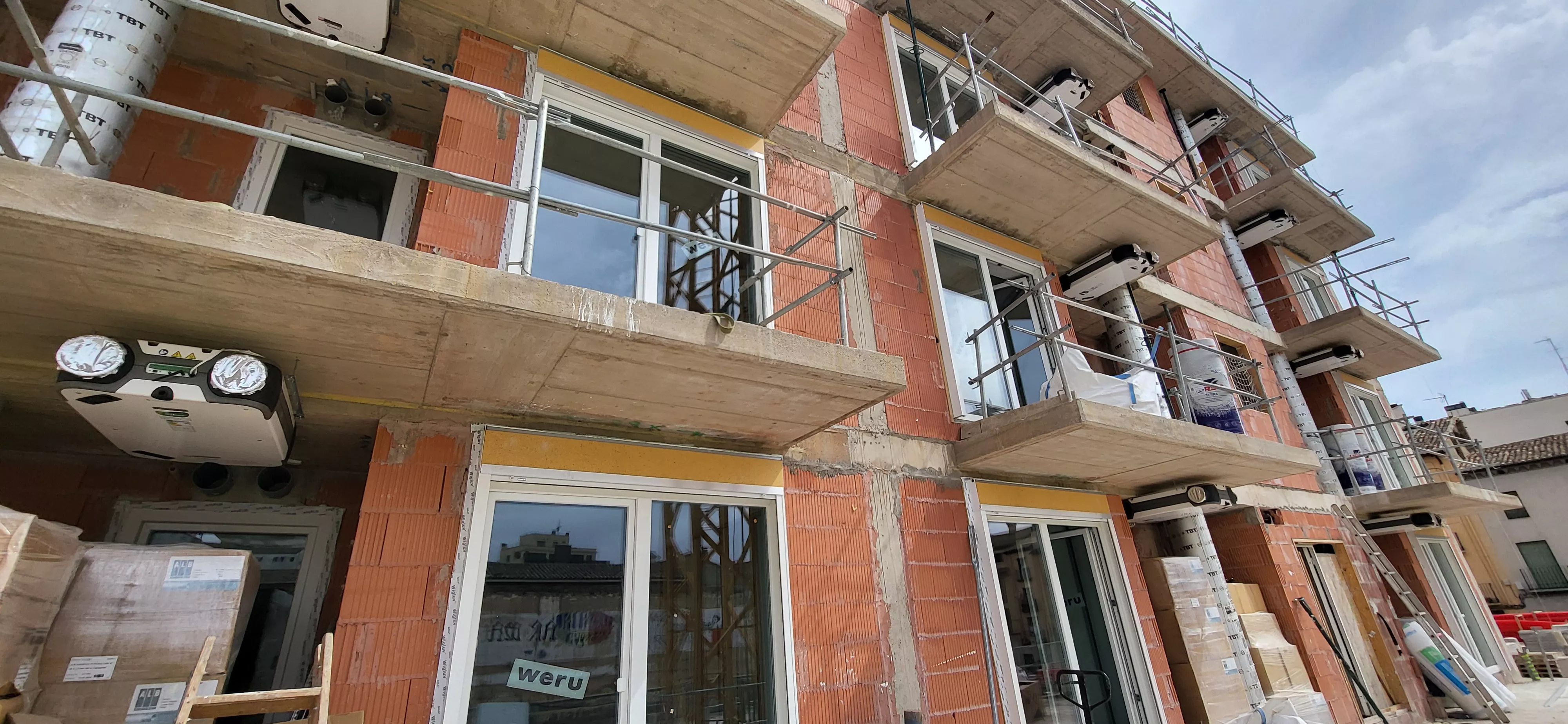 Visita a las obras de construcción de vivienda de protección en La Merced. Foto Mercedes Manterola