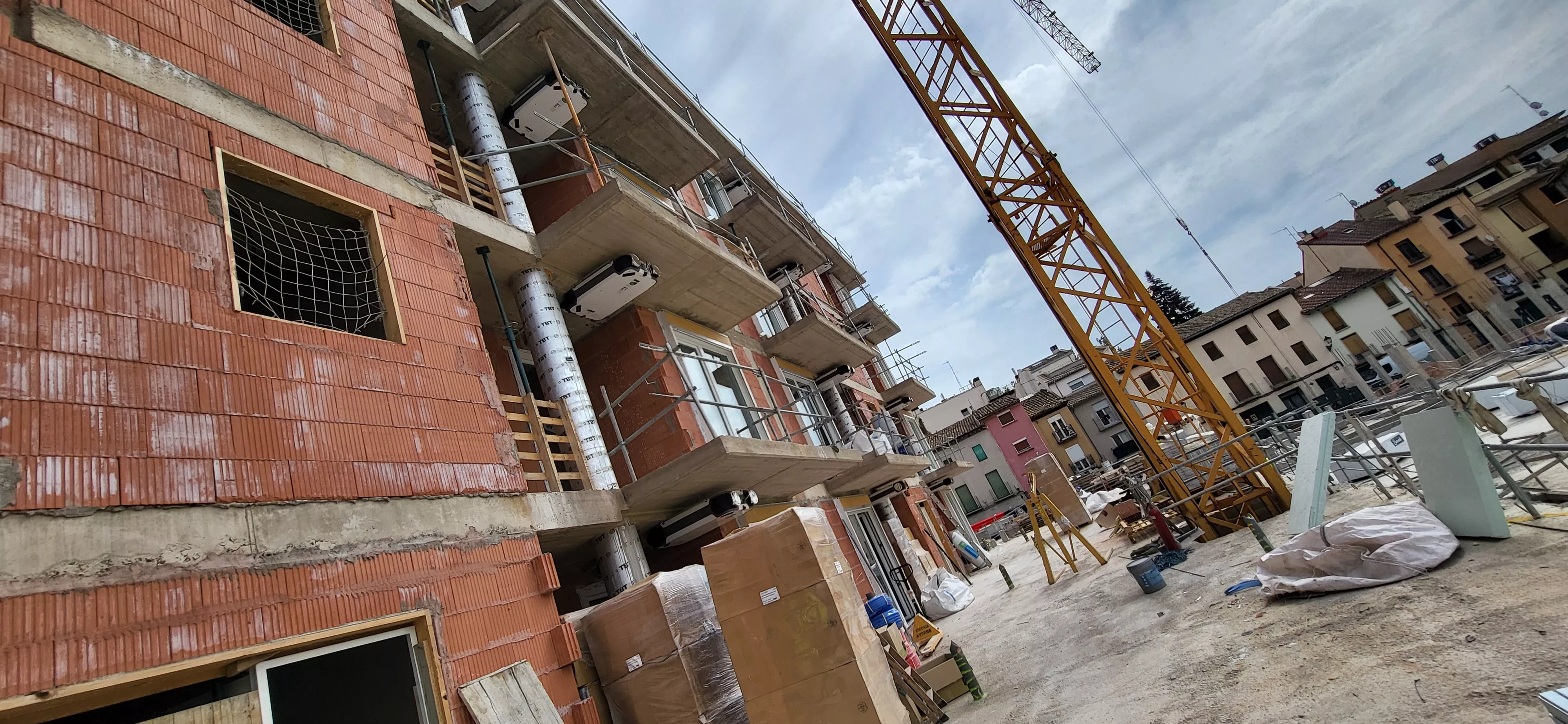 Visita a las obras de construcción de vivienda de protección en La Merced. Foto Mercedes Manterola Visita a las obras de construcción de vivienda de protección en La Merced. Foto Mercedes Manterola