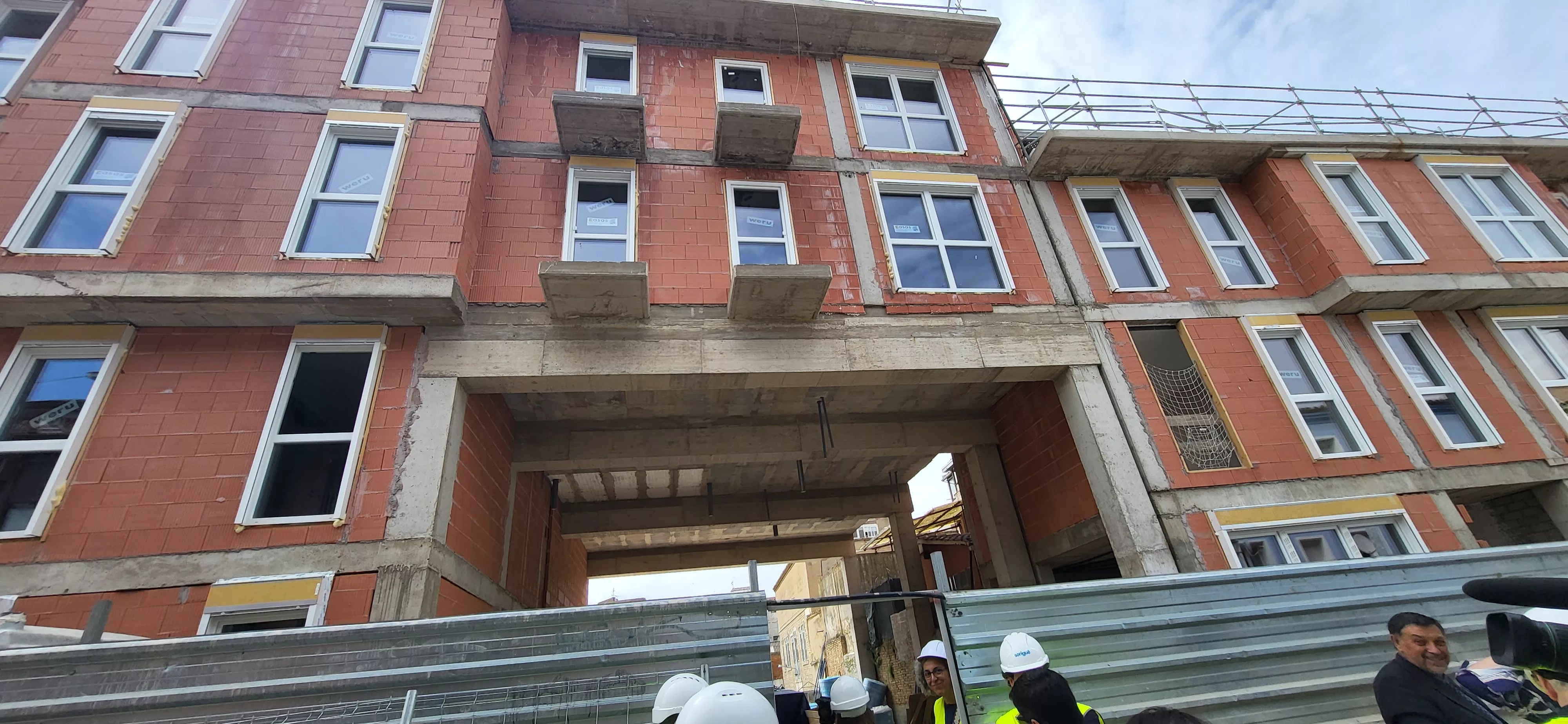 Visita a las obras de construcción de vivienda de protección en La Merced. Foto Mercedes Manterola