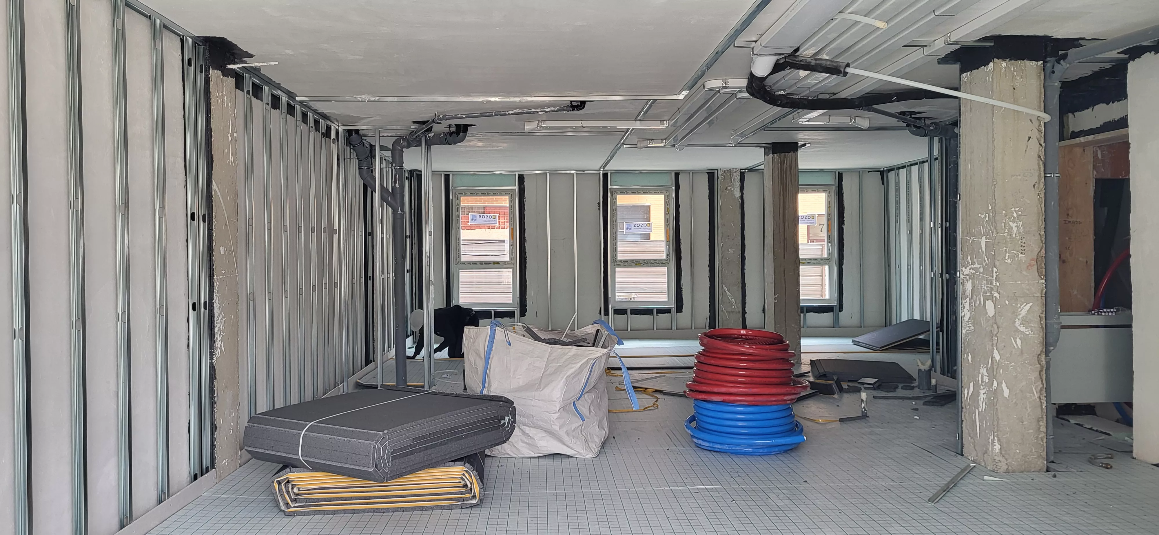 Visita a las obras de construcción de vivienda de protección en La Merced. Foto Mercedes Manterola