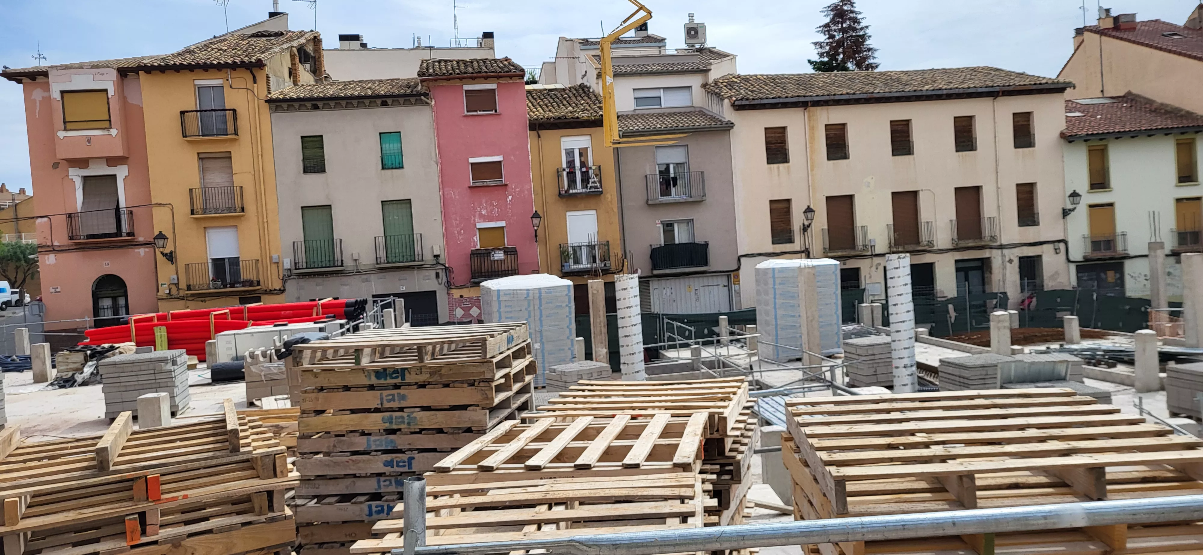 Visita a las obras de construcción de vivienda de protección en La Merced. Foto Mercedes Manterola
