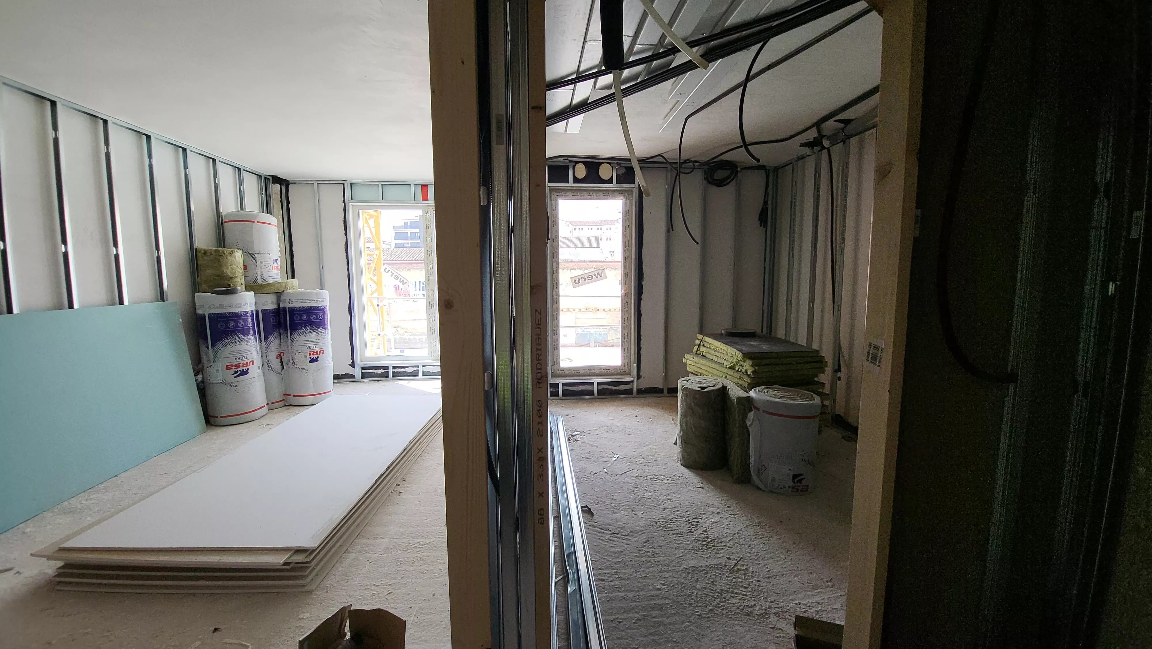 Visita a las obras de construcción de vivienda de protección en La Merced. Foto Mercedes Manterola