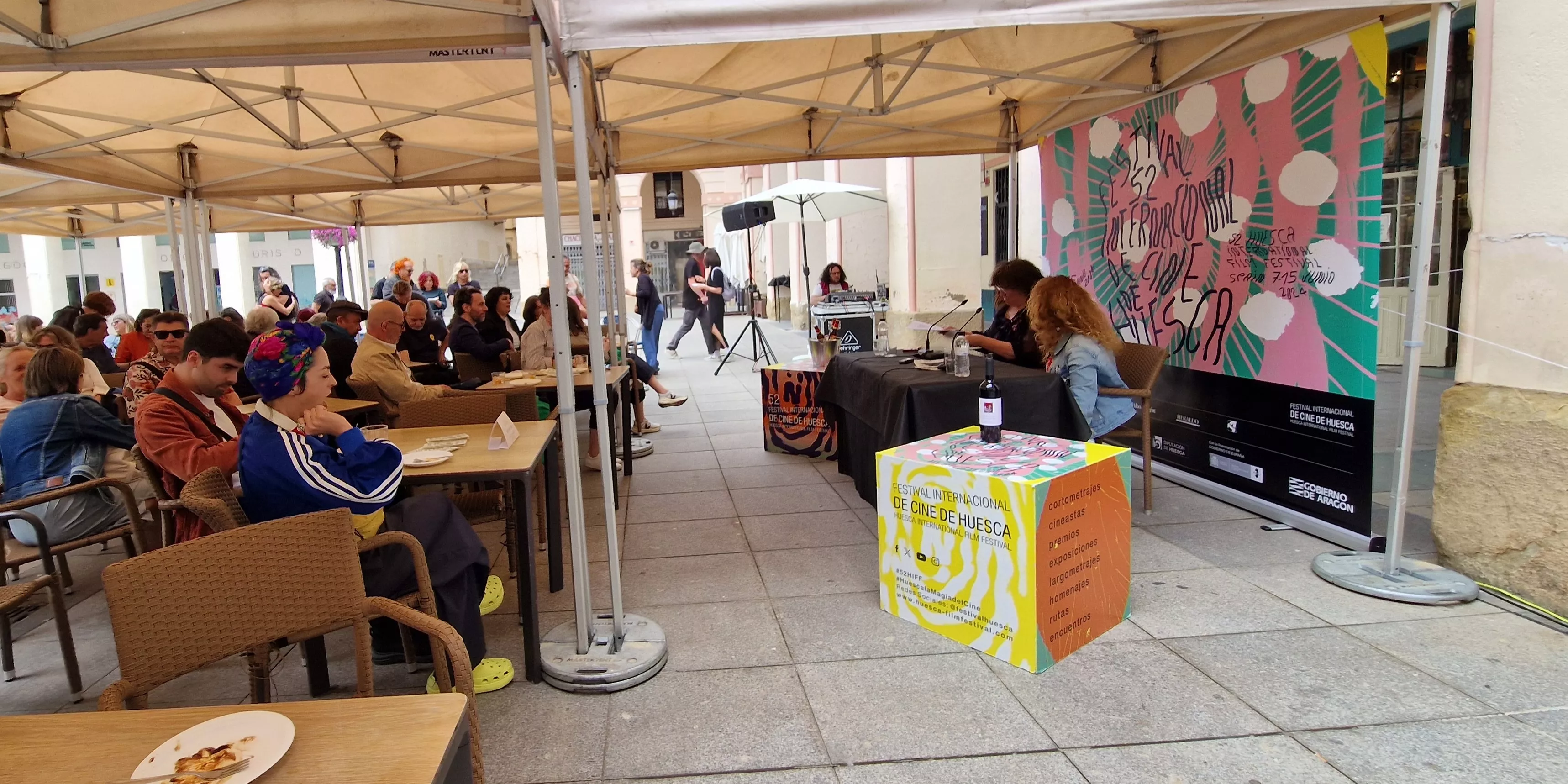 Vermú con... Elena Cid en el Festival de Cine de Huesca. Foto Myriam Martínez 