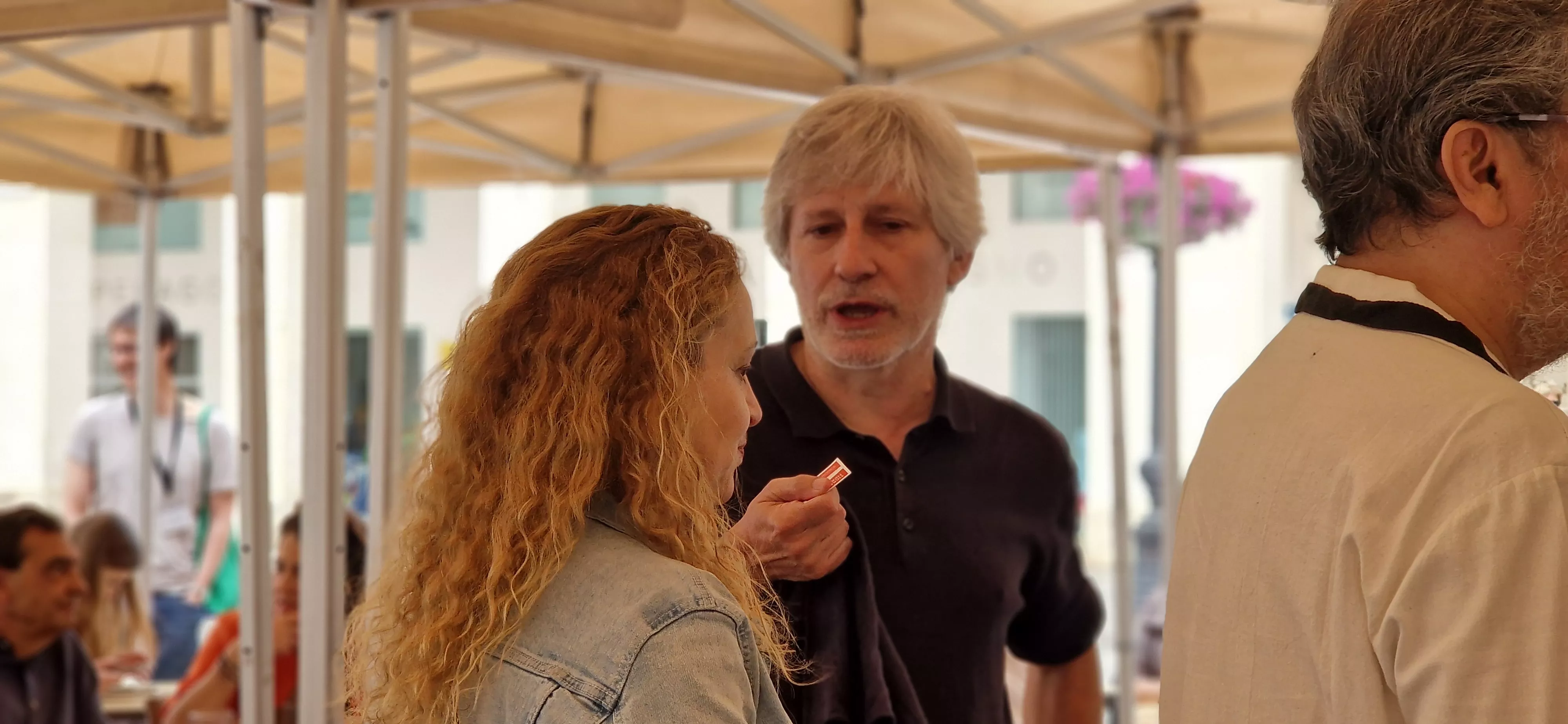 Vermú con... Elena Cid en el Festival de Cine de Huesca. Foto Myriam Martínez 