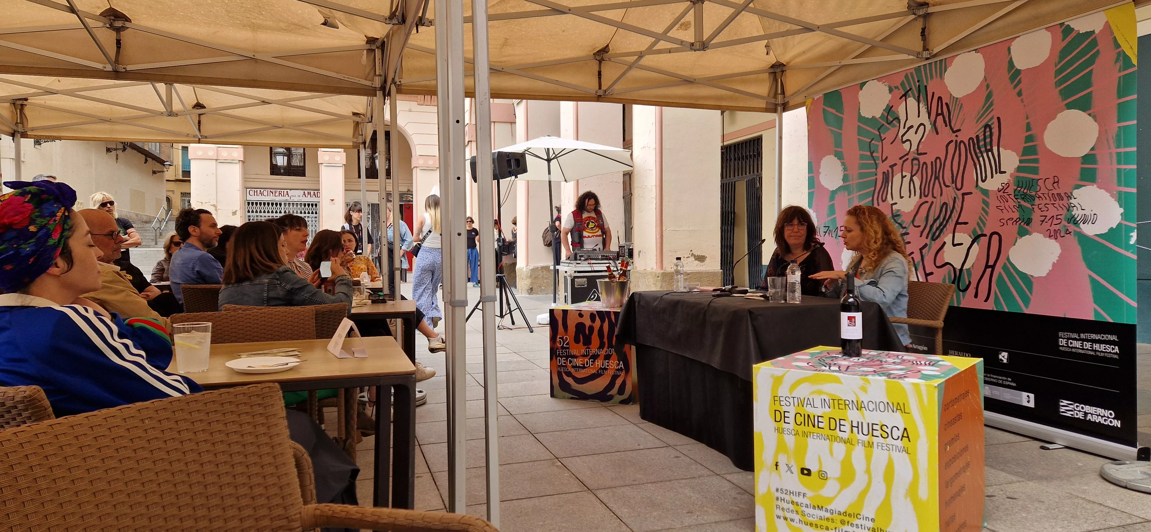 Vermú con... Elena Cid en el Festival de Cine de Huesca. Foto Myriam Martínez 