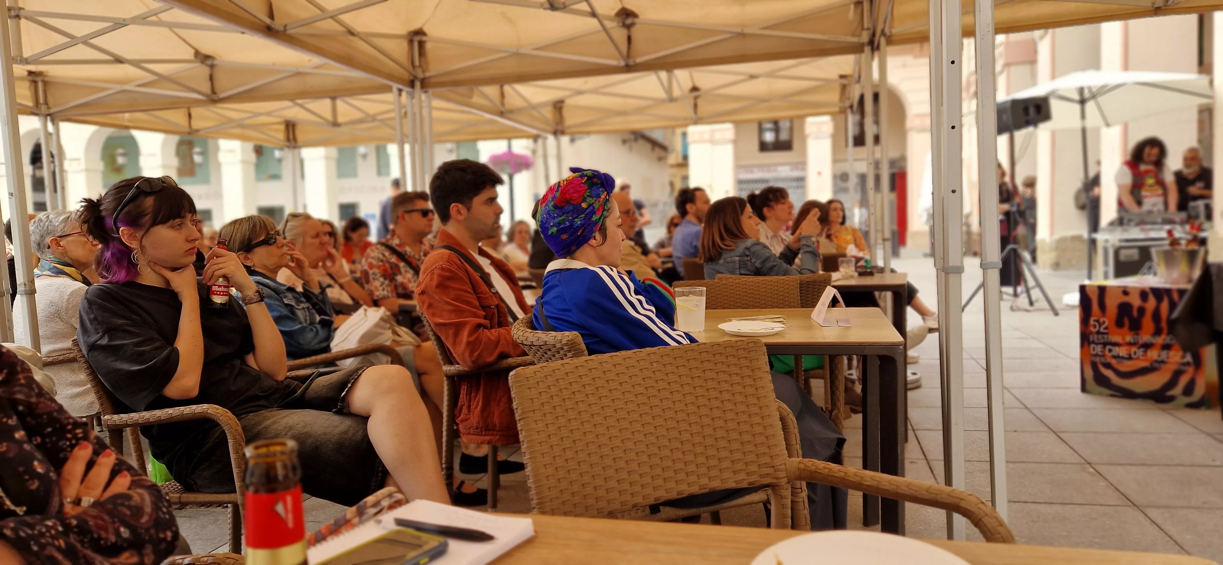 Vermú con... Elena Cid en el Festival de Cine de Huesca. Foto Myriam Martínez 