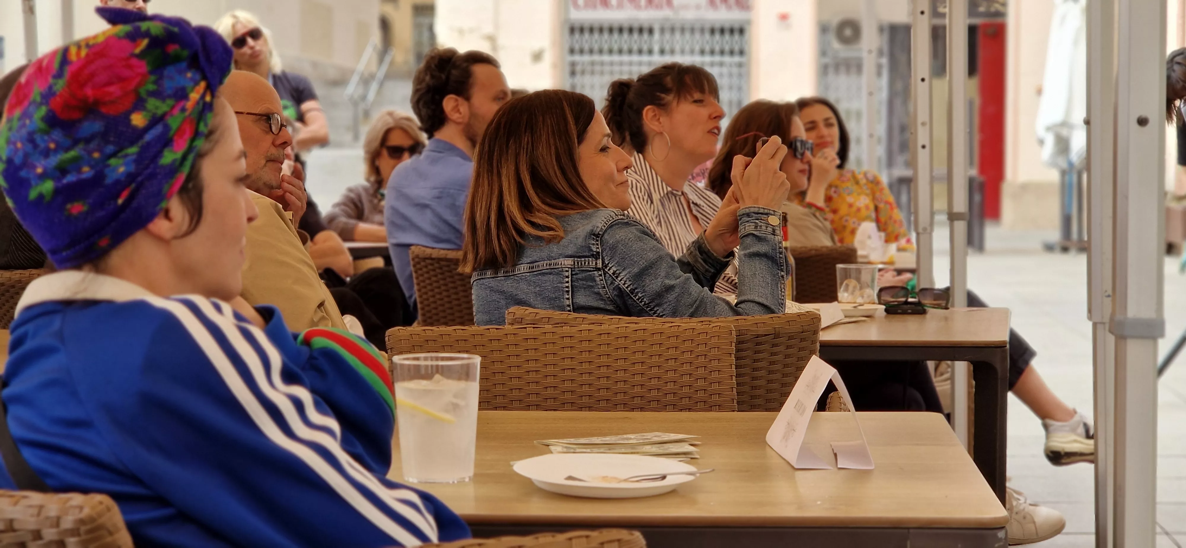 Vermú con... Elena Cid en el Festival de Cine de Huesca. Foto Myriam Martínez 