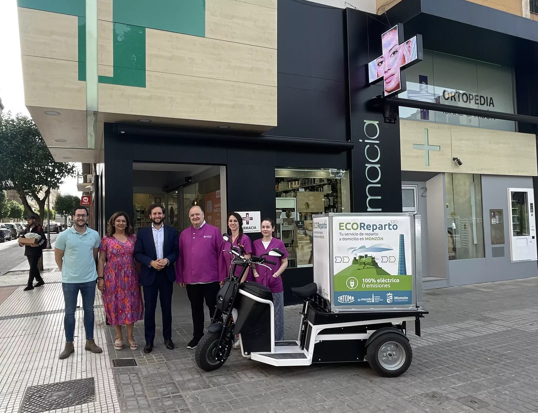 Las farmacias se suman a la red de reparto gratuito a domicilio en Monzón.