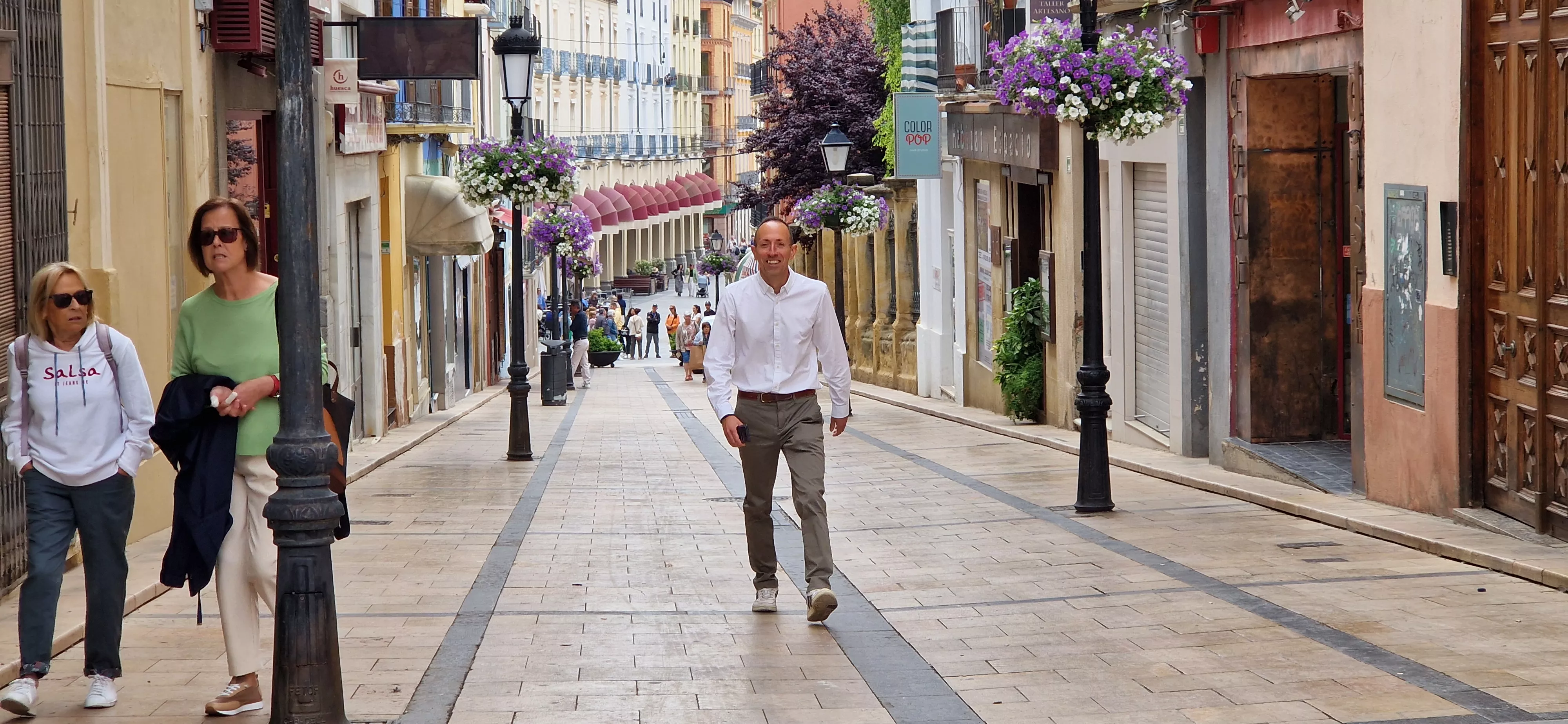  Victoria Abril, en el vermú con... del Festival de Cine de Huesca. Foto Myriam Martínez