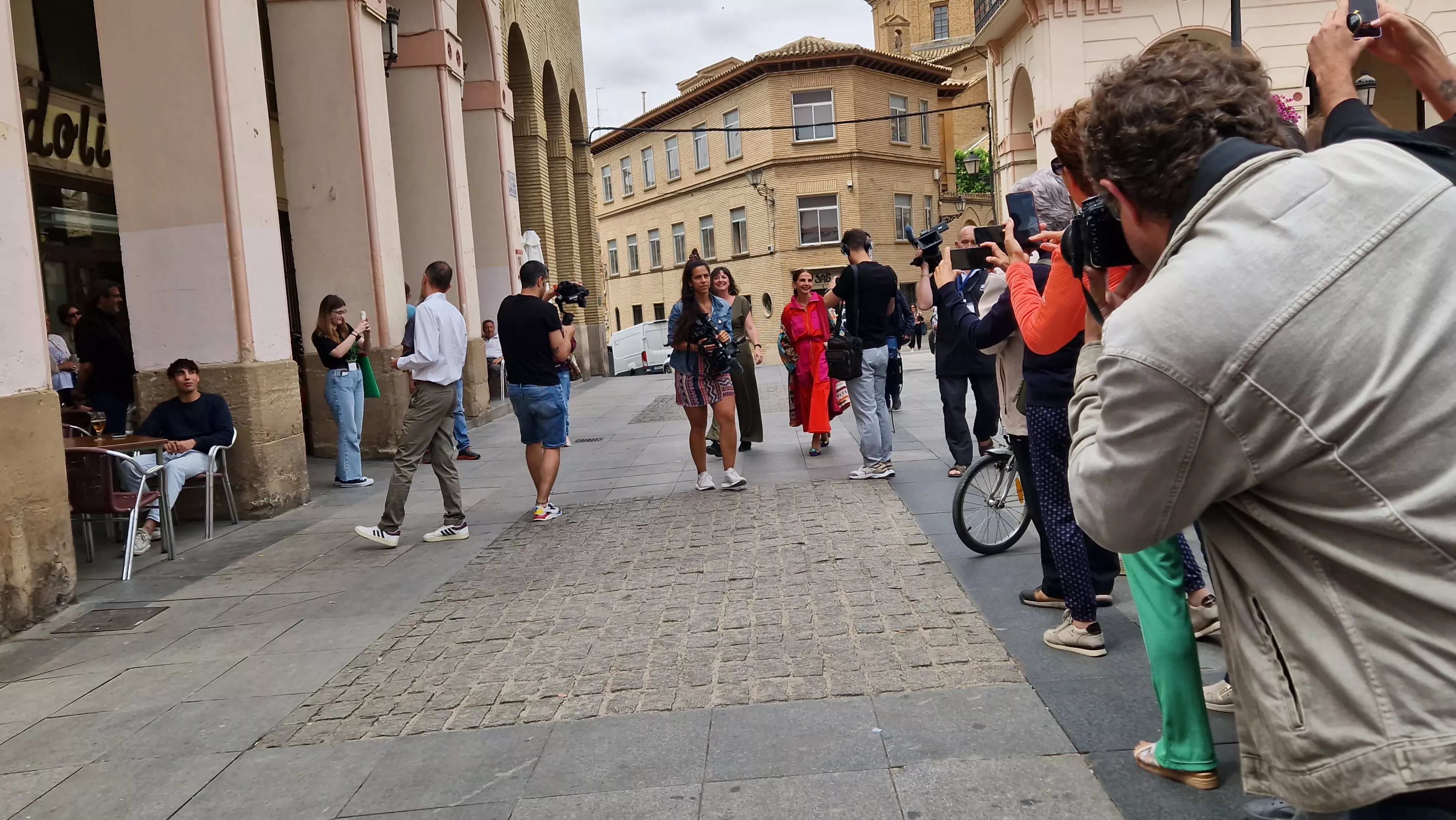  Victoria Abril, en el vermú con... del Festival de Cine de Huesca. Foto Myriam Martínez