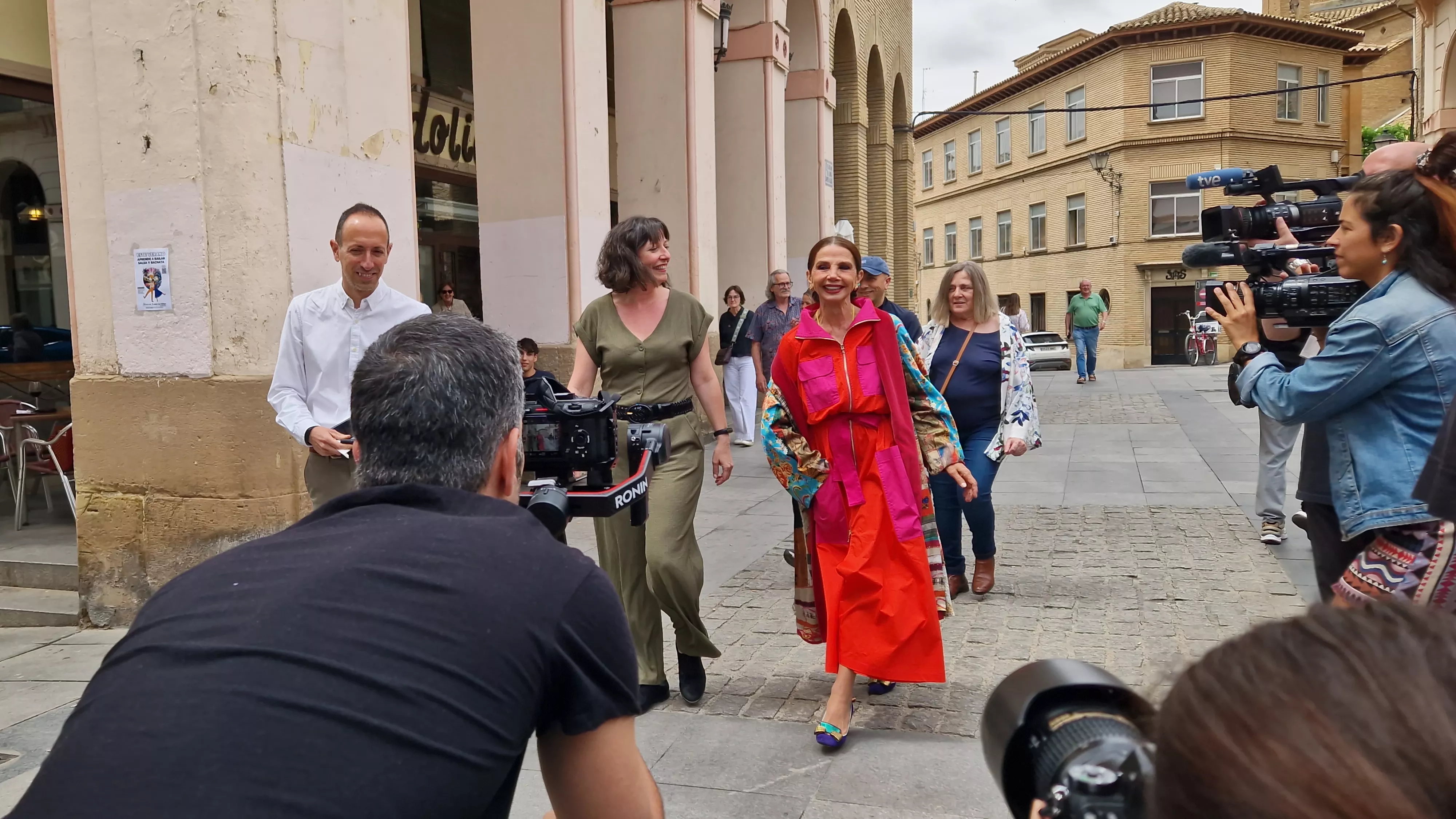  Victoria Abril, en el vermú con... del Festival de Cine de Huesca. Foto Myriam Martínez