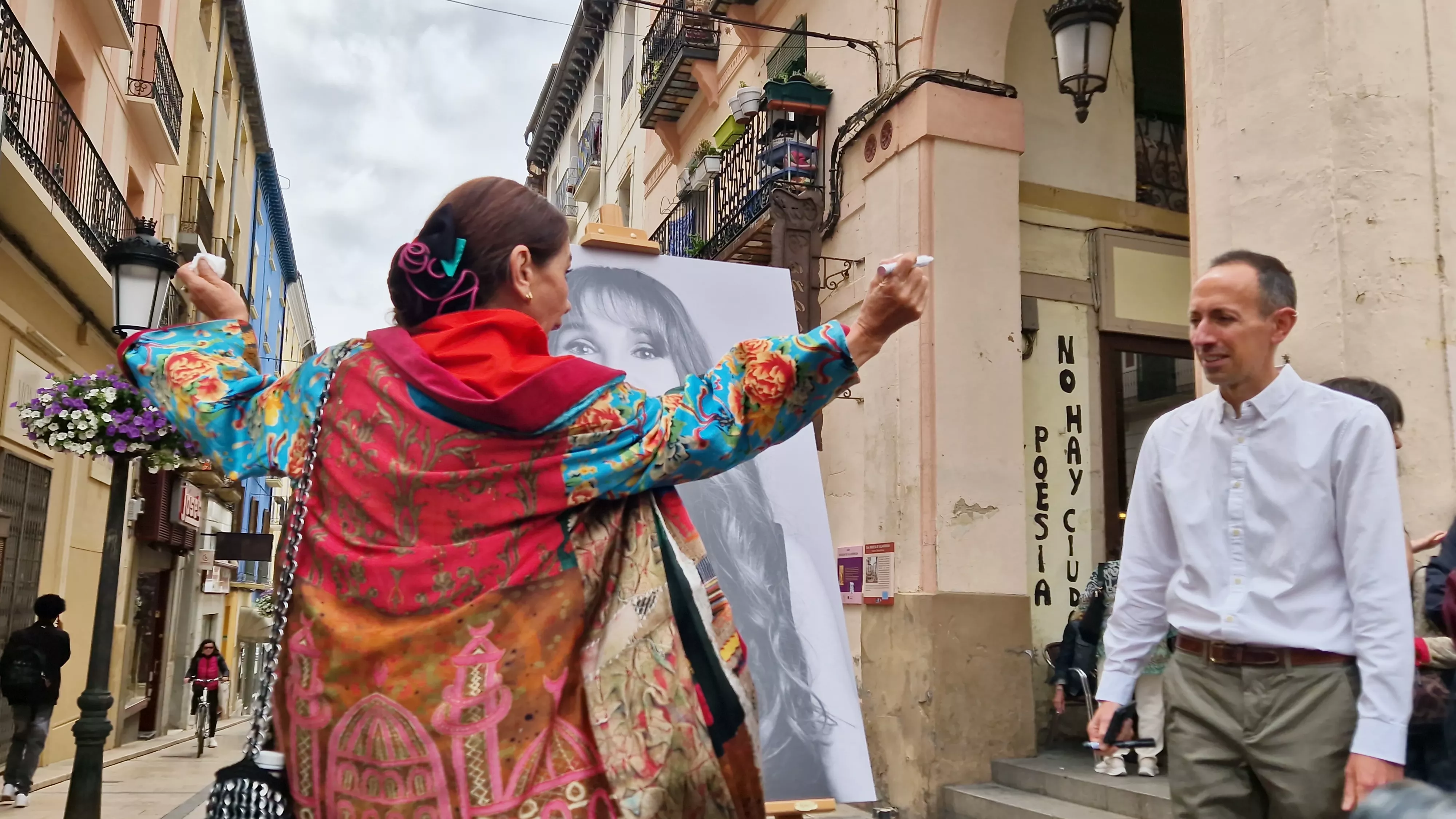  Victoria Abril, en el vermú con... del Festival de Cine de Huesca. Foto Myriam Martínez