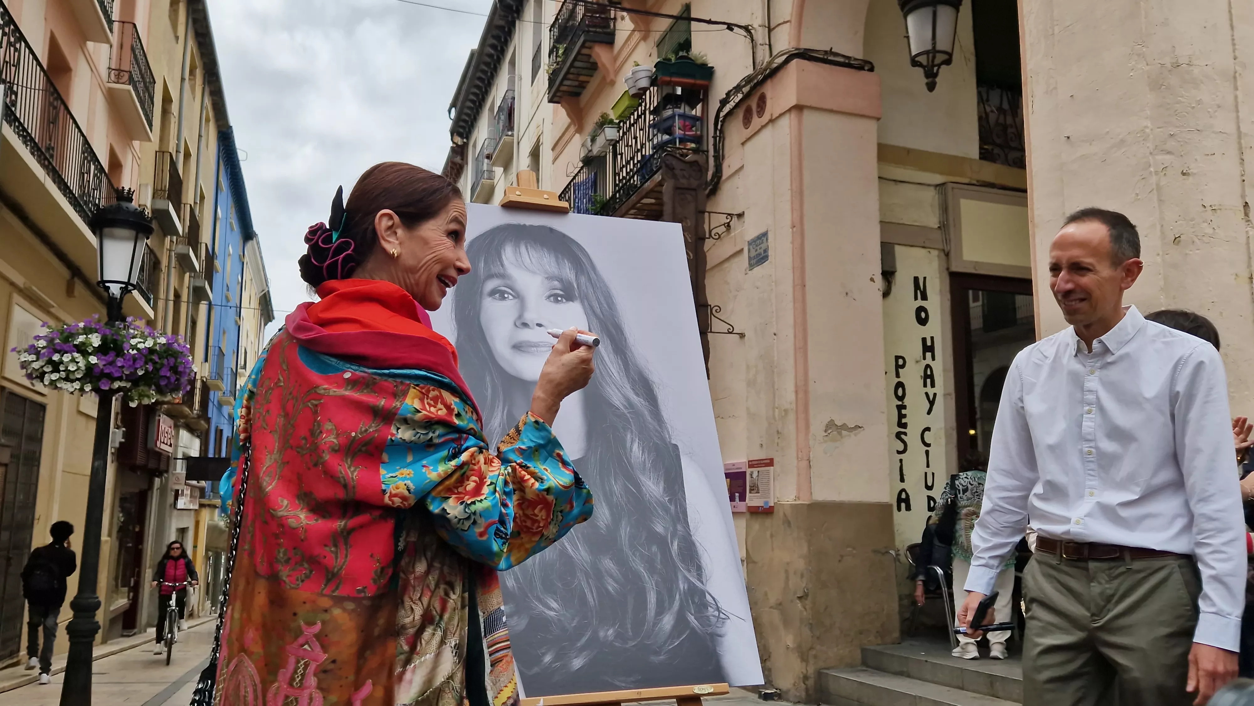  Victoria Abril, en el vermú con... del Festival de Cine de Huesca. Foto Myriam Martínez