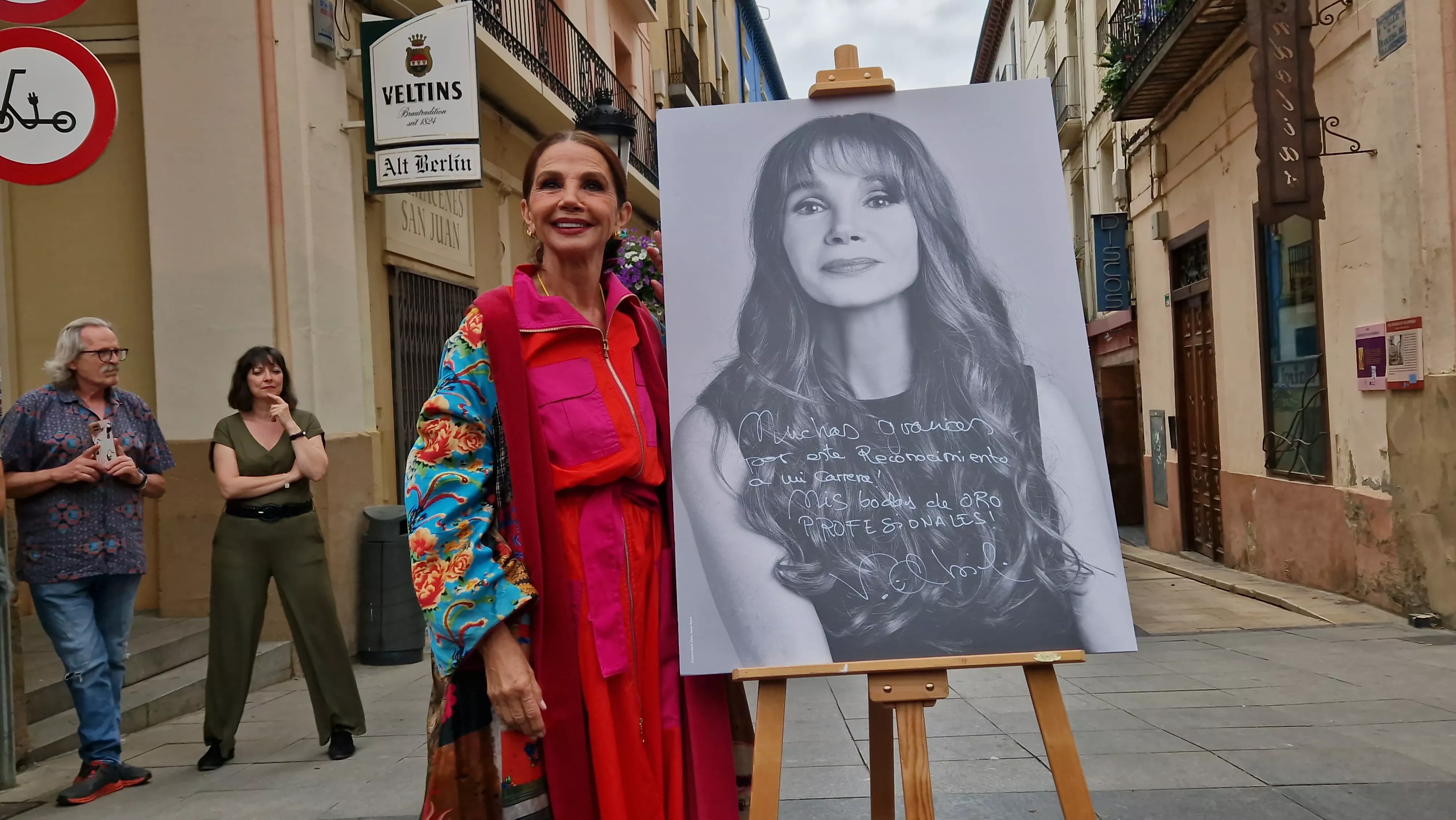  Victoria Abril, en el vermú con... del Festival de Cine de Huesca. Foto Myriam Martínez