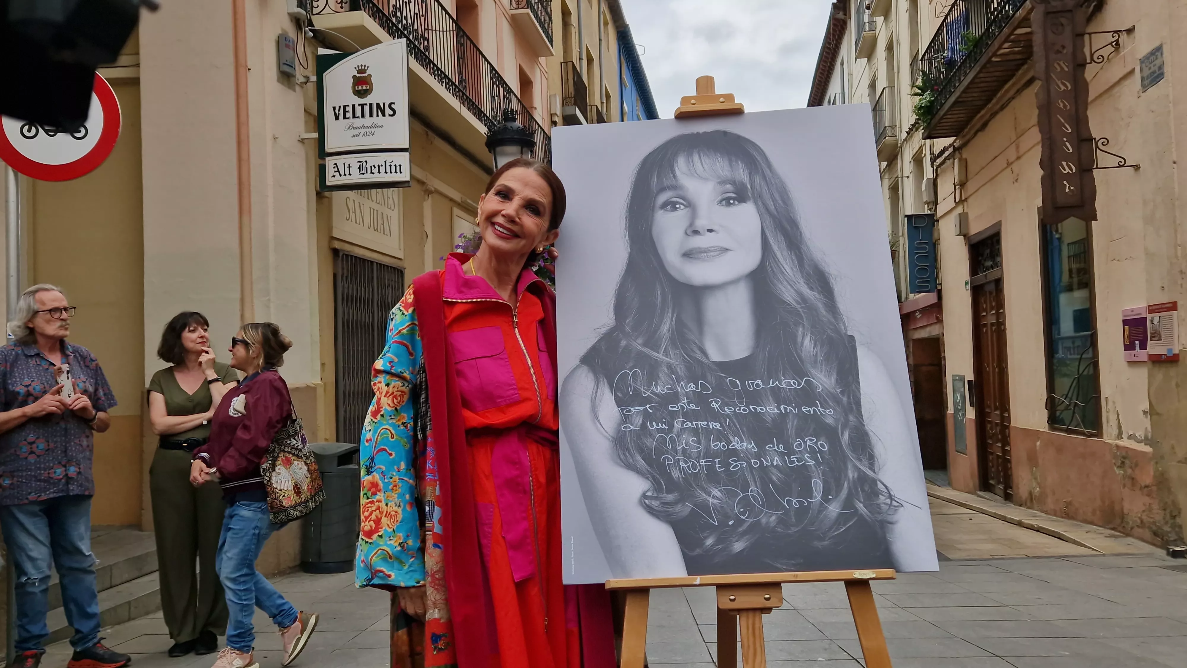  Victoria Abril, en el vermú con... del Festival de Cine de Huesca. Foto Myriam Martínez