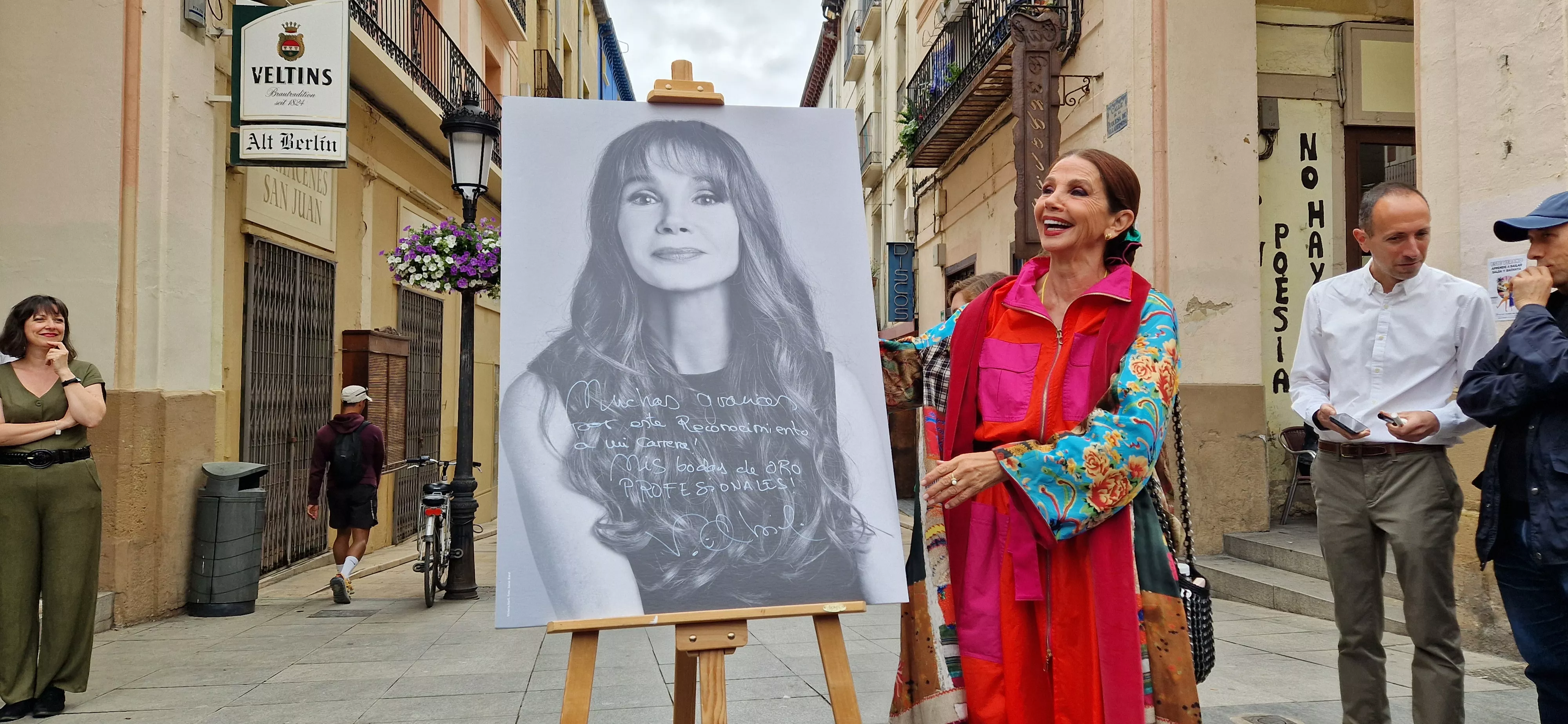  Victoria Abril, en el vermú con... del Festival de Cine de Huesca. Foto Myriam Martínez