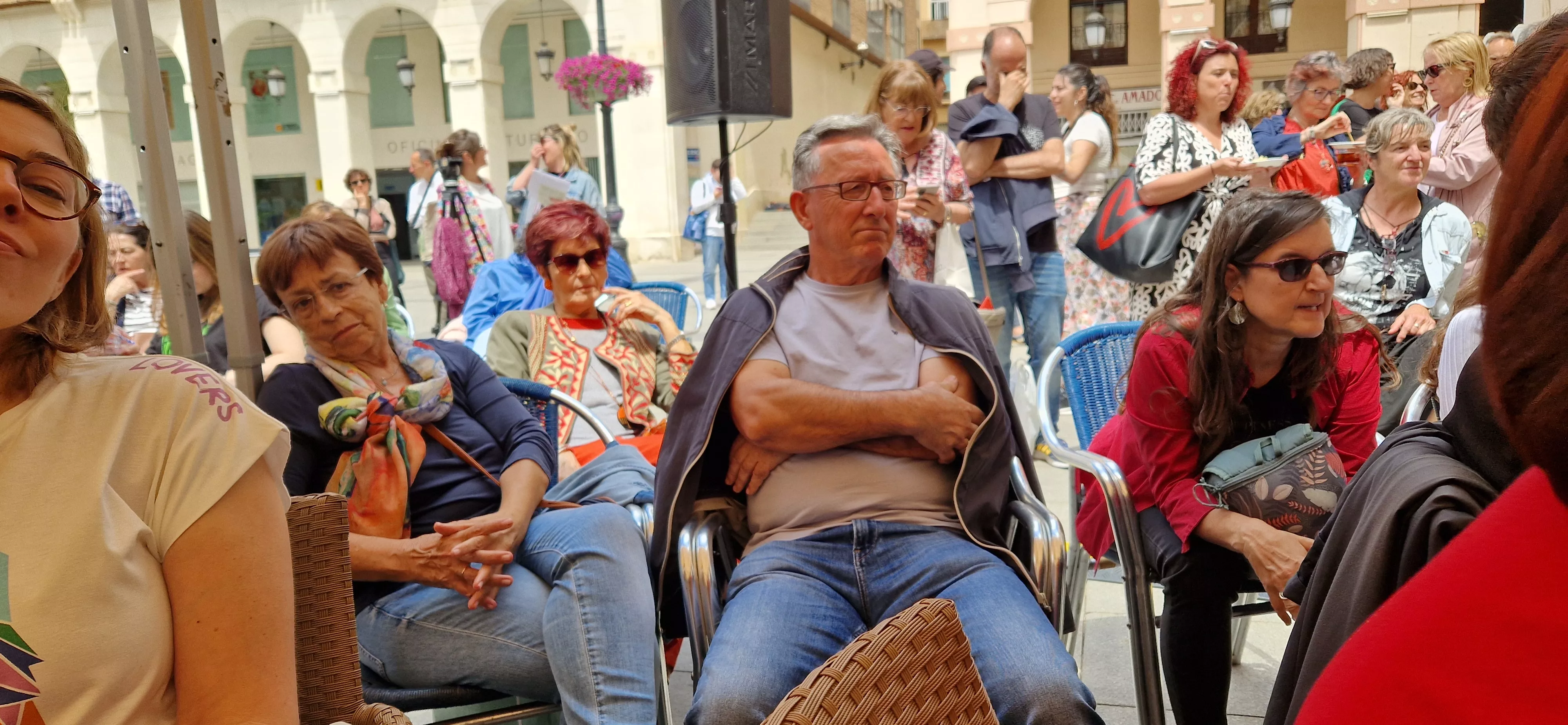  Victoria Abril, en el vermú con... del Festival de Cine de Huesca. Foto Myriam Martínez