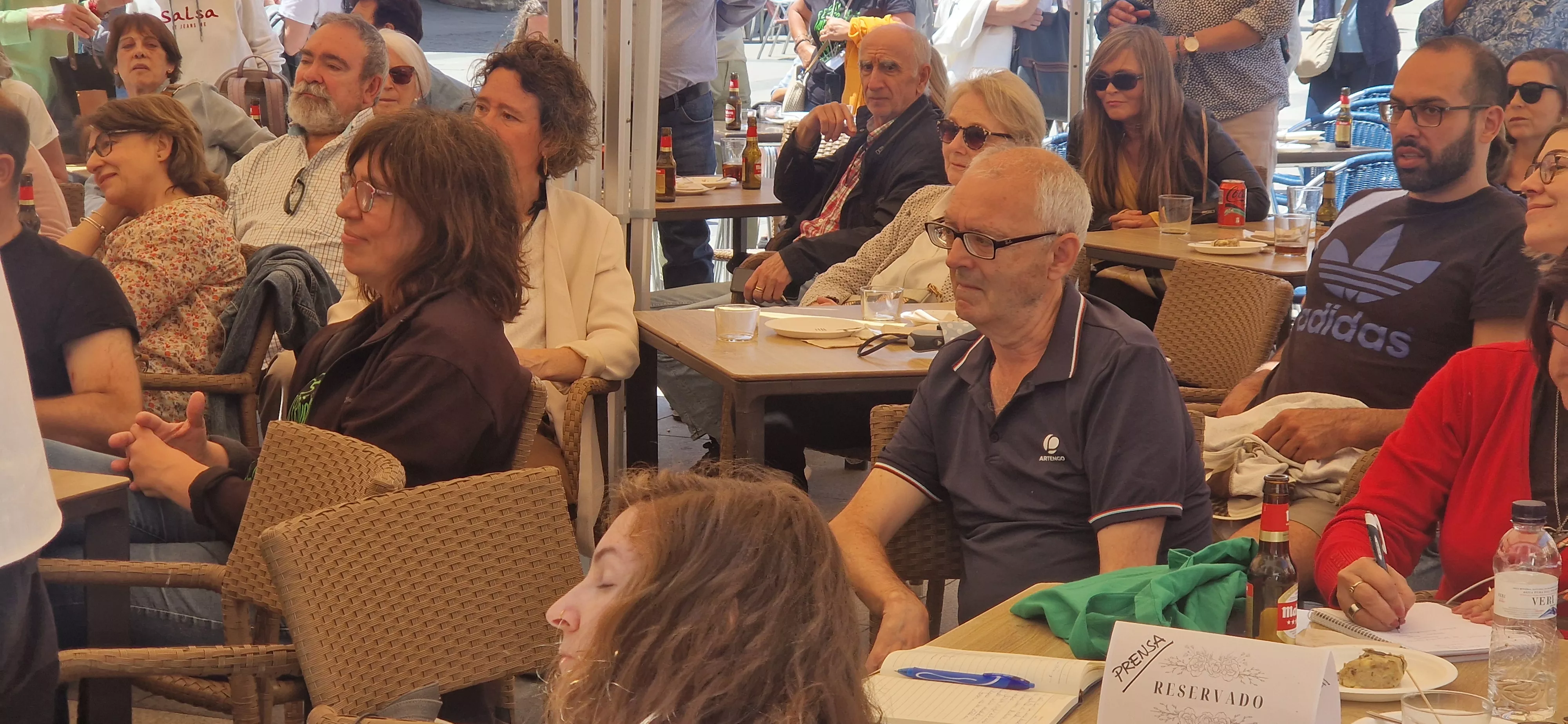  Victoria Abril, en el vermú con... del Festival de Cine de Huesca. Foto Myriam Martínez