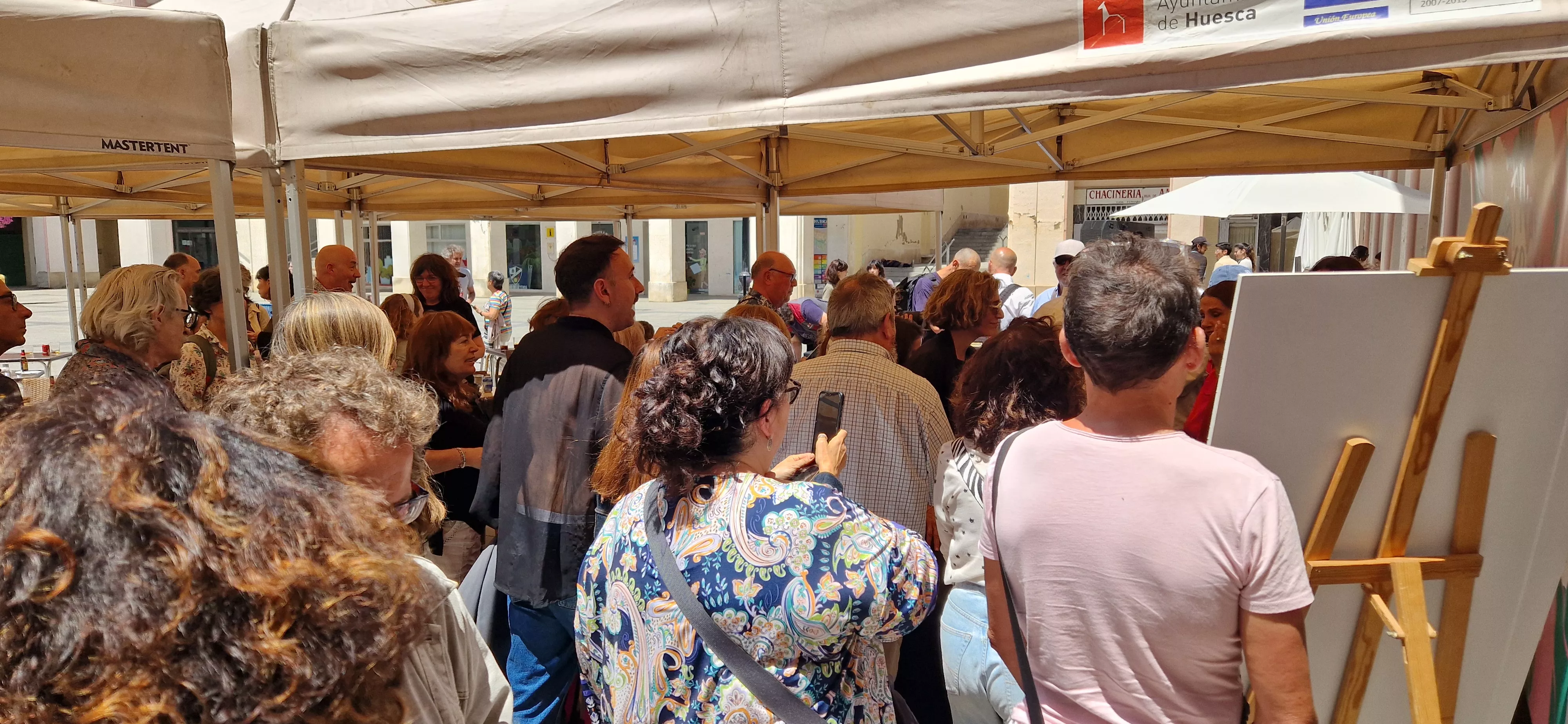  Victoria Abril, en el vermú con... del Festival de Cine de Huesca. Foto Myriam Martínez