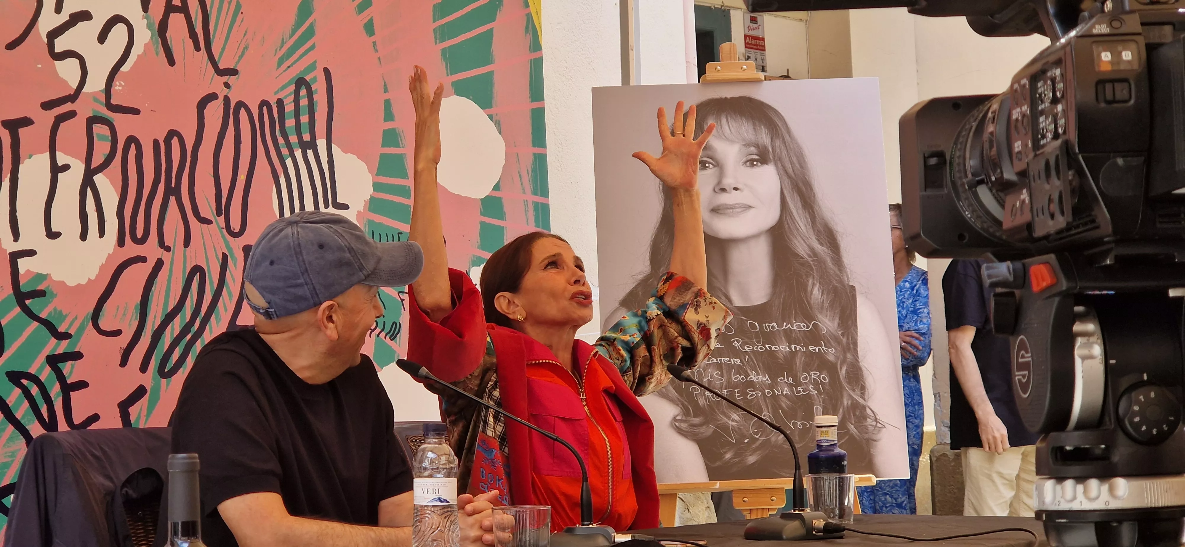 Luis Alegre y Victoria Abril. Foto Myriam Martínez