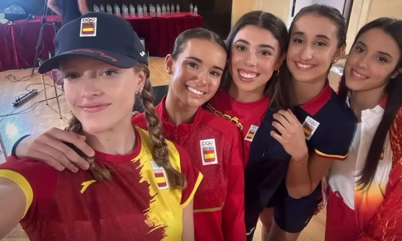 Inés Bergua en la presentación de la ropa de los Juegos. Foto: COE