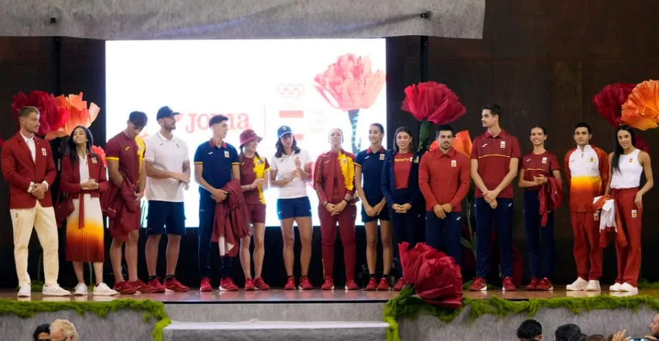 Inés Bergua en la presentación de la ropa de los Juegos. Foto: COE