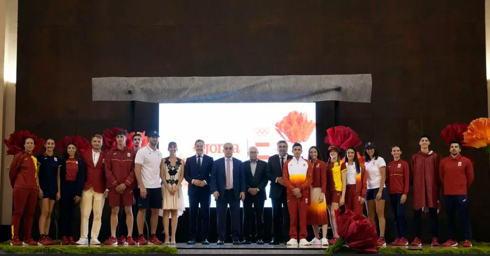Inés Bergua en la presentación de la ropa de los Juegos. Foto: COE