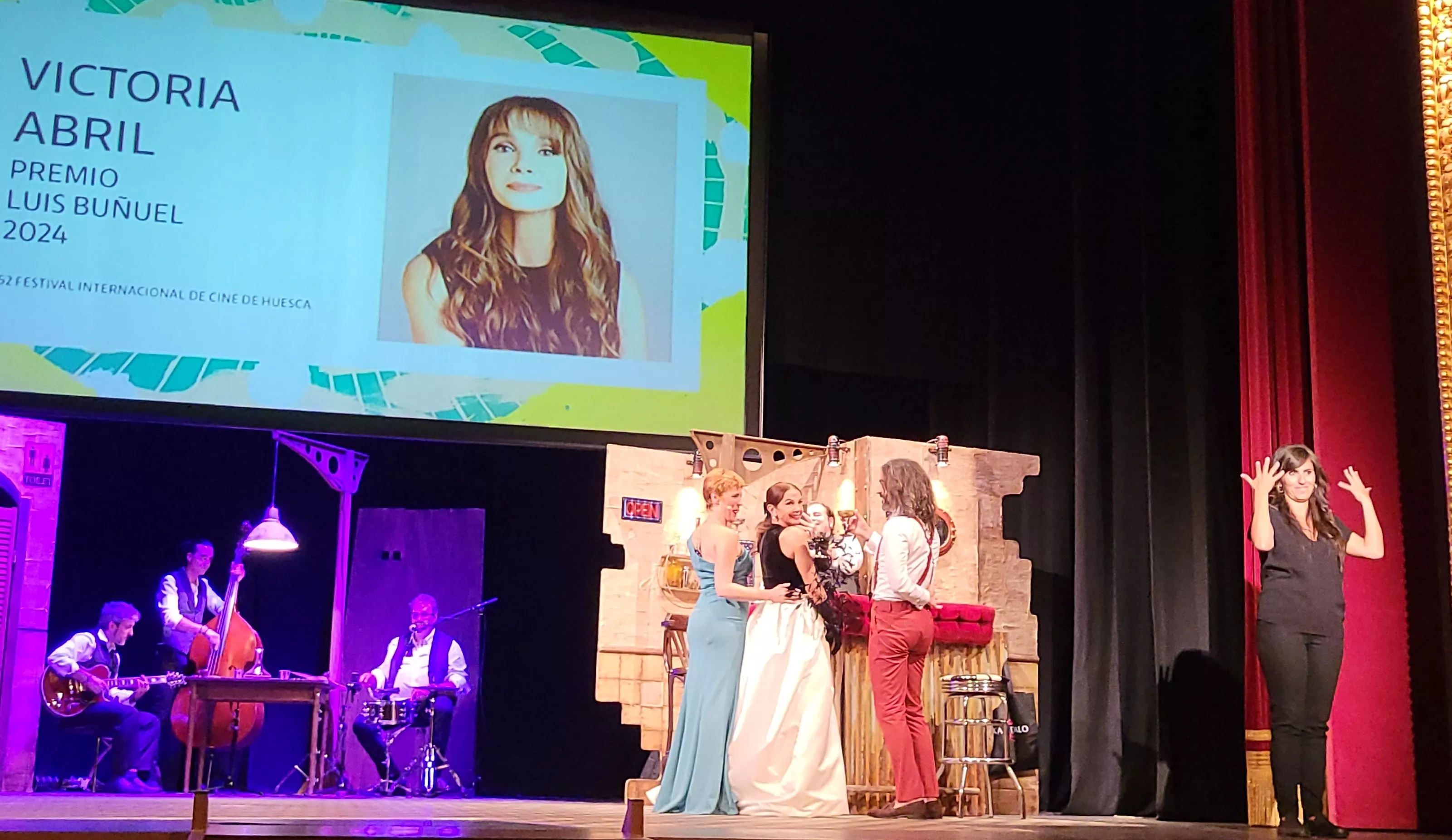 Gala del Premio Luis Buñuel para Victoria Abril.  Foto Mercedes Manterola