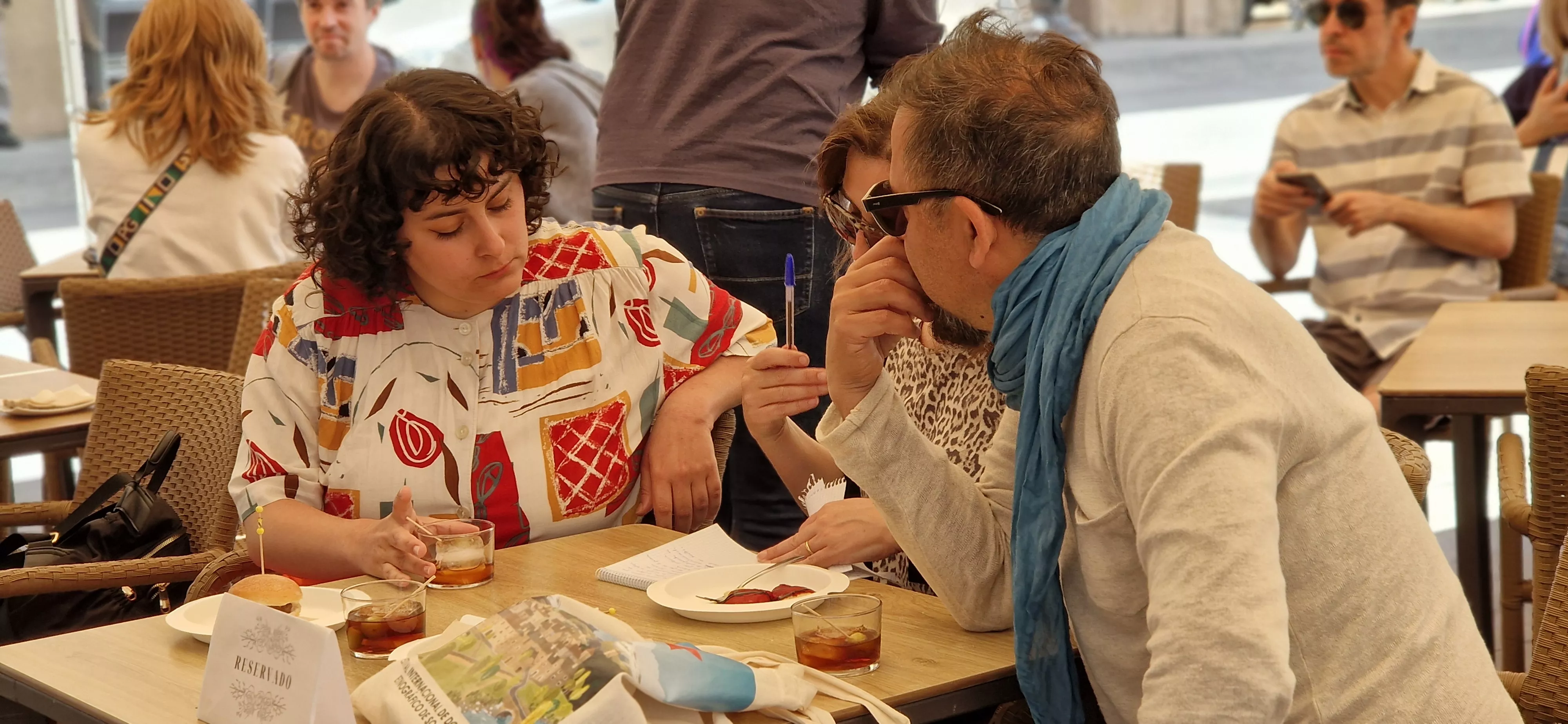 Nueva sesión de "Vermú con..." del Festival de Cine de Huesca. Foto Myriam Martínez