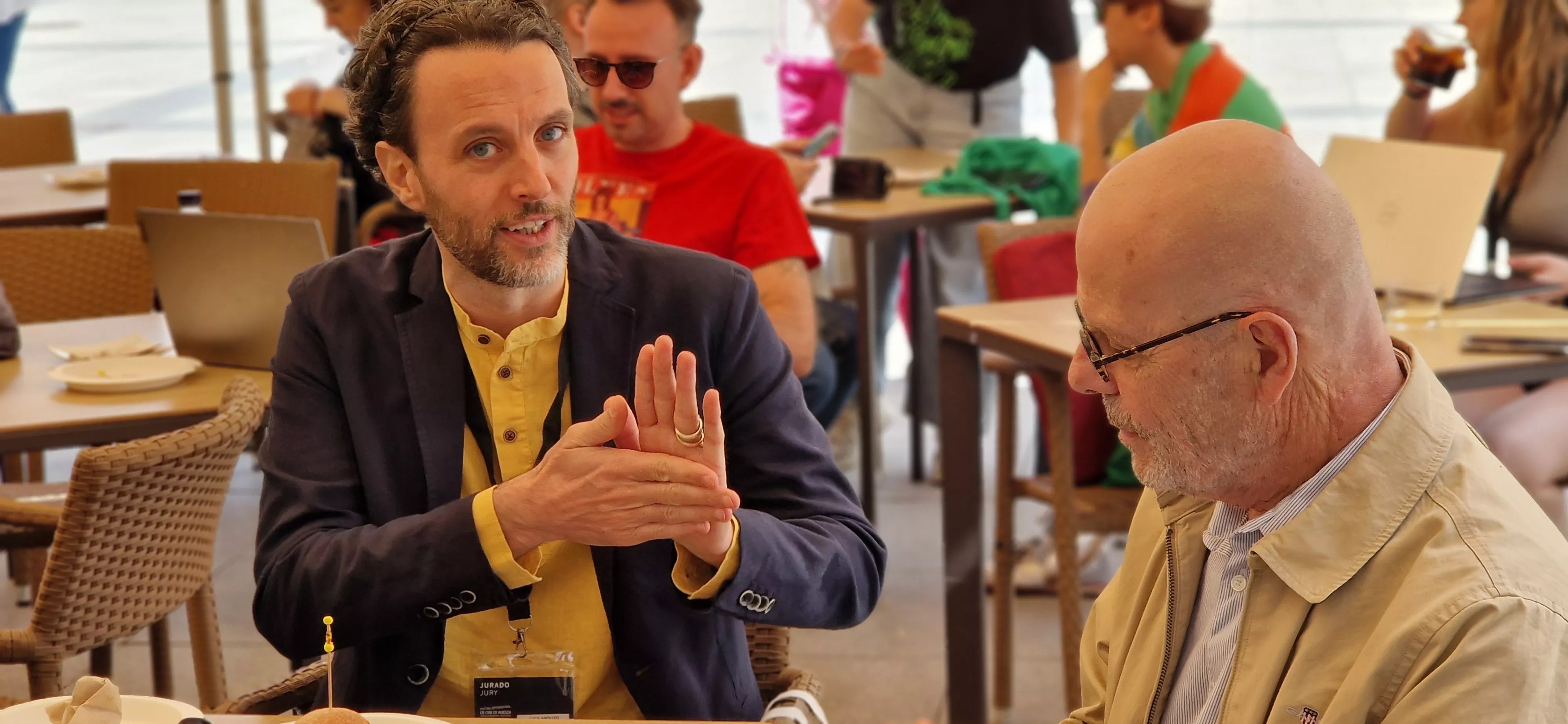 Nueva sesión de "Vermú con..." del Festival de Cine de Huesca. Foto Myriam Martínez