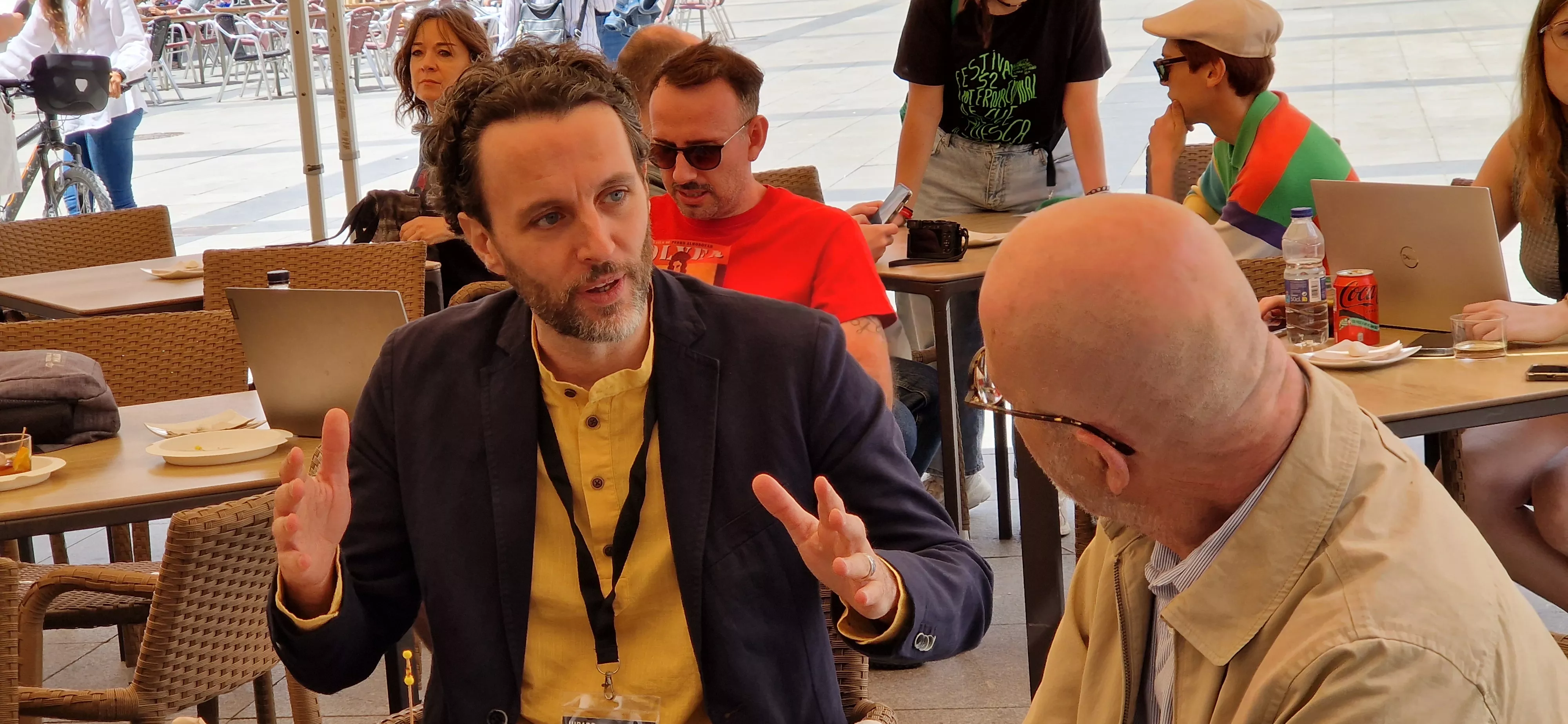 Nueva sesión de "Vermú con..." del Festival de Cine de Huesca. Foto Myriam Martínez