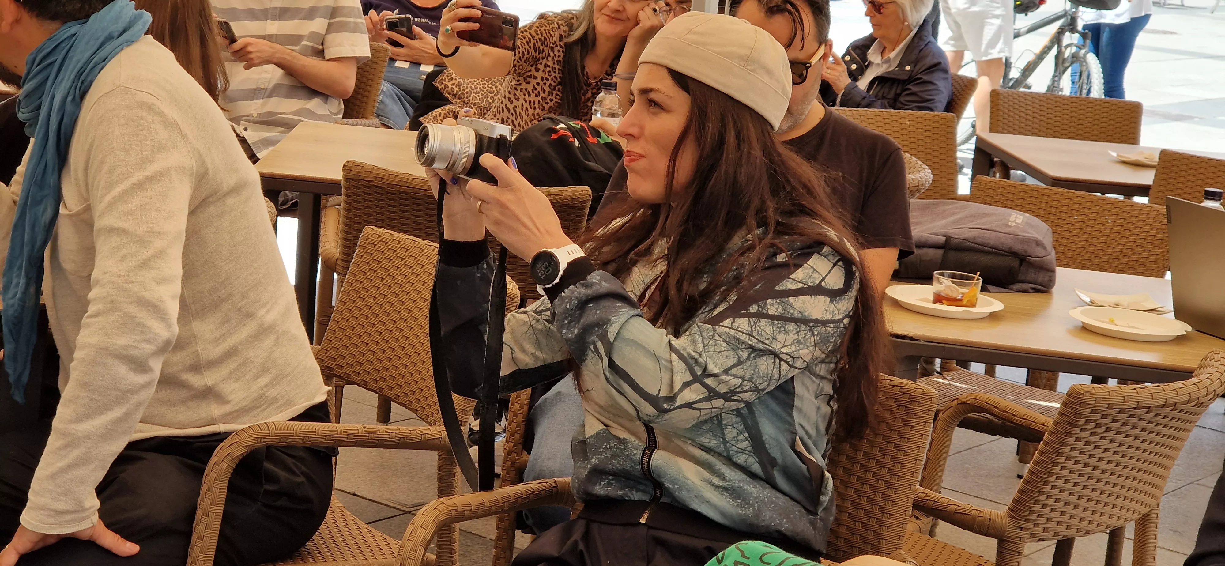 Nueva sesión de "Vermú con..." del Festival de Cine de Huesca. Foto Myriam Martínez