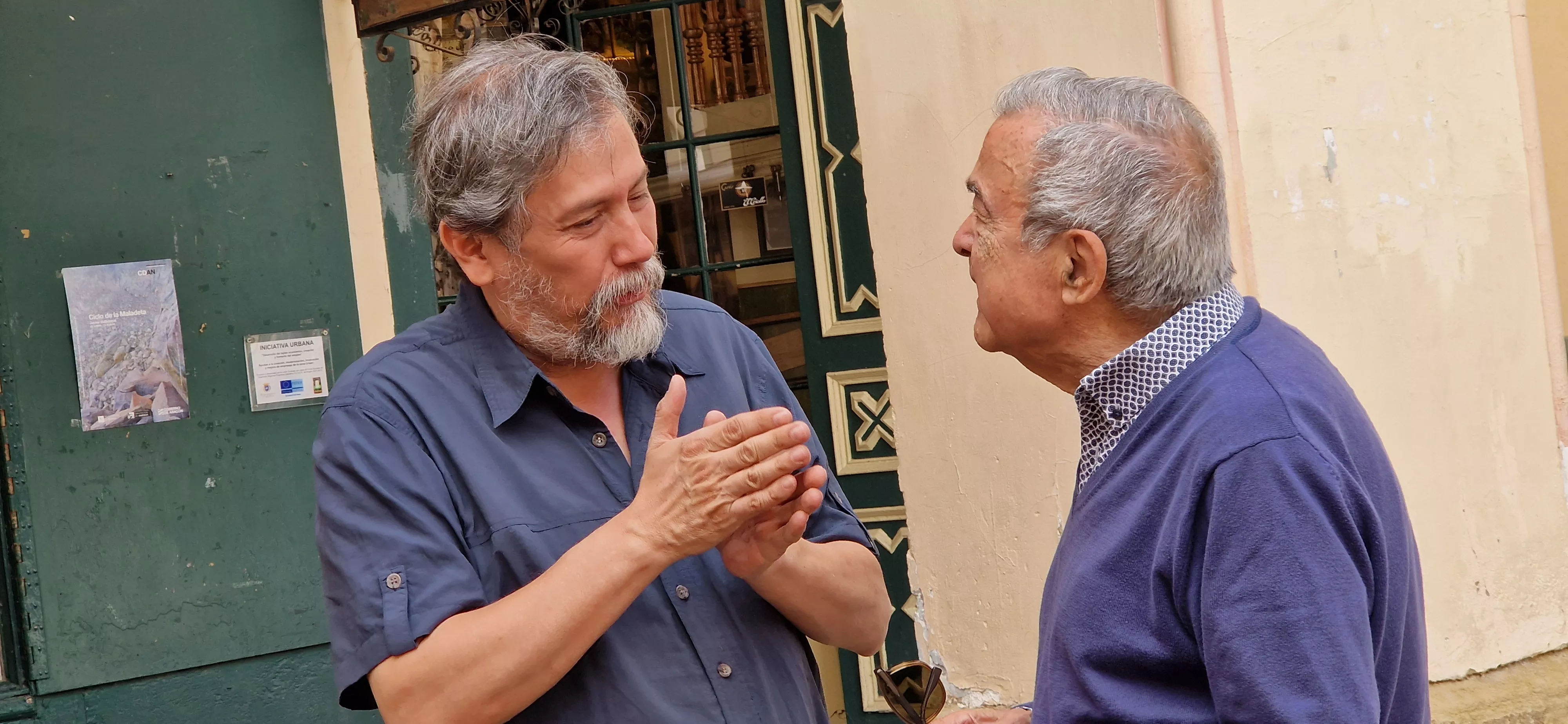 Armando Casas y Ángel Garcés. Foto Myriam Martínez