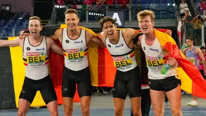 El cuarteto belga de la final. El cuarteto belga de la final.