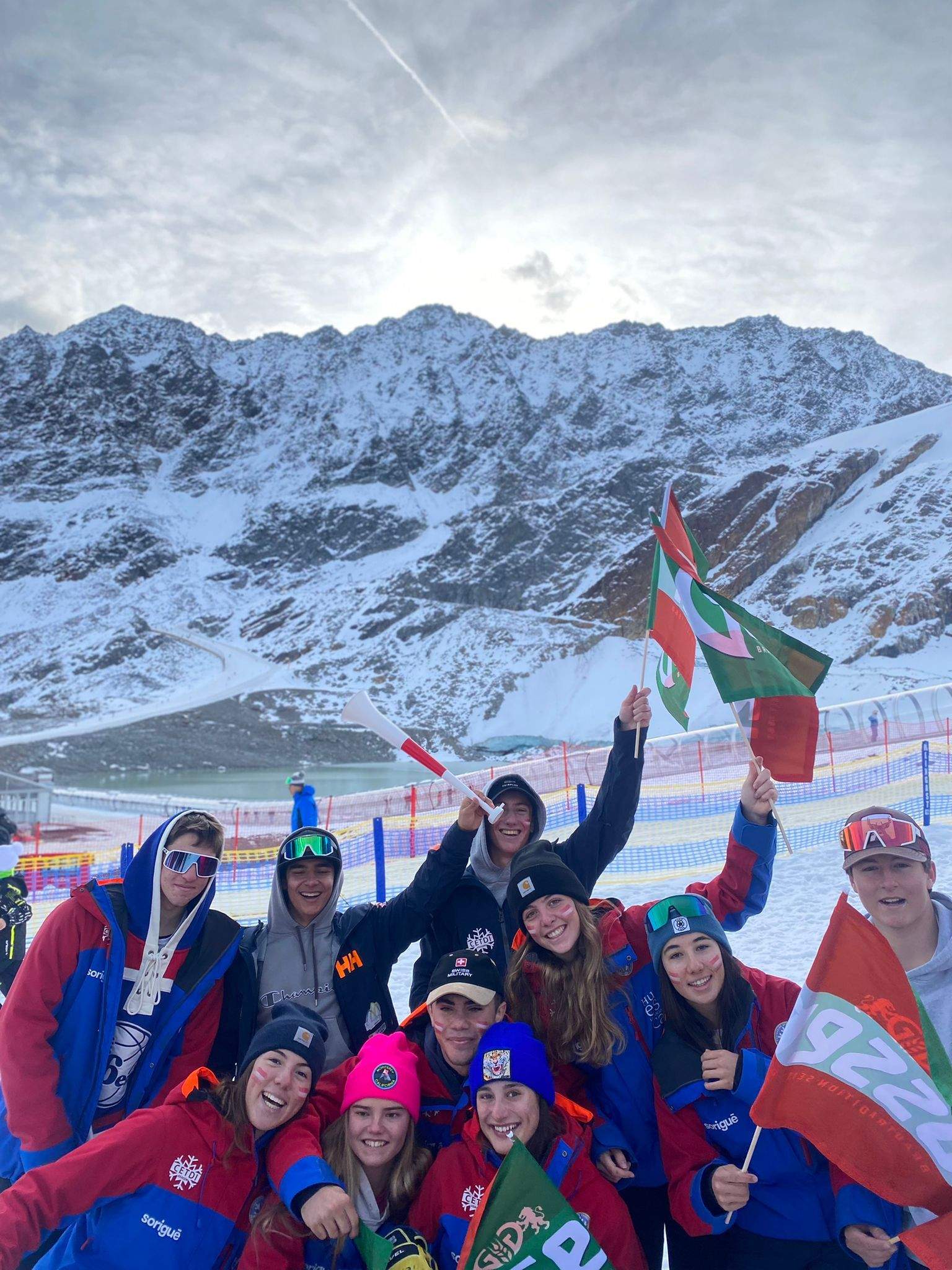 Imagen del grupo que ha estado entrenando en Austria