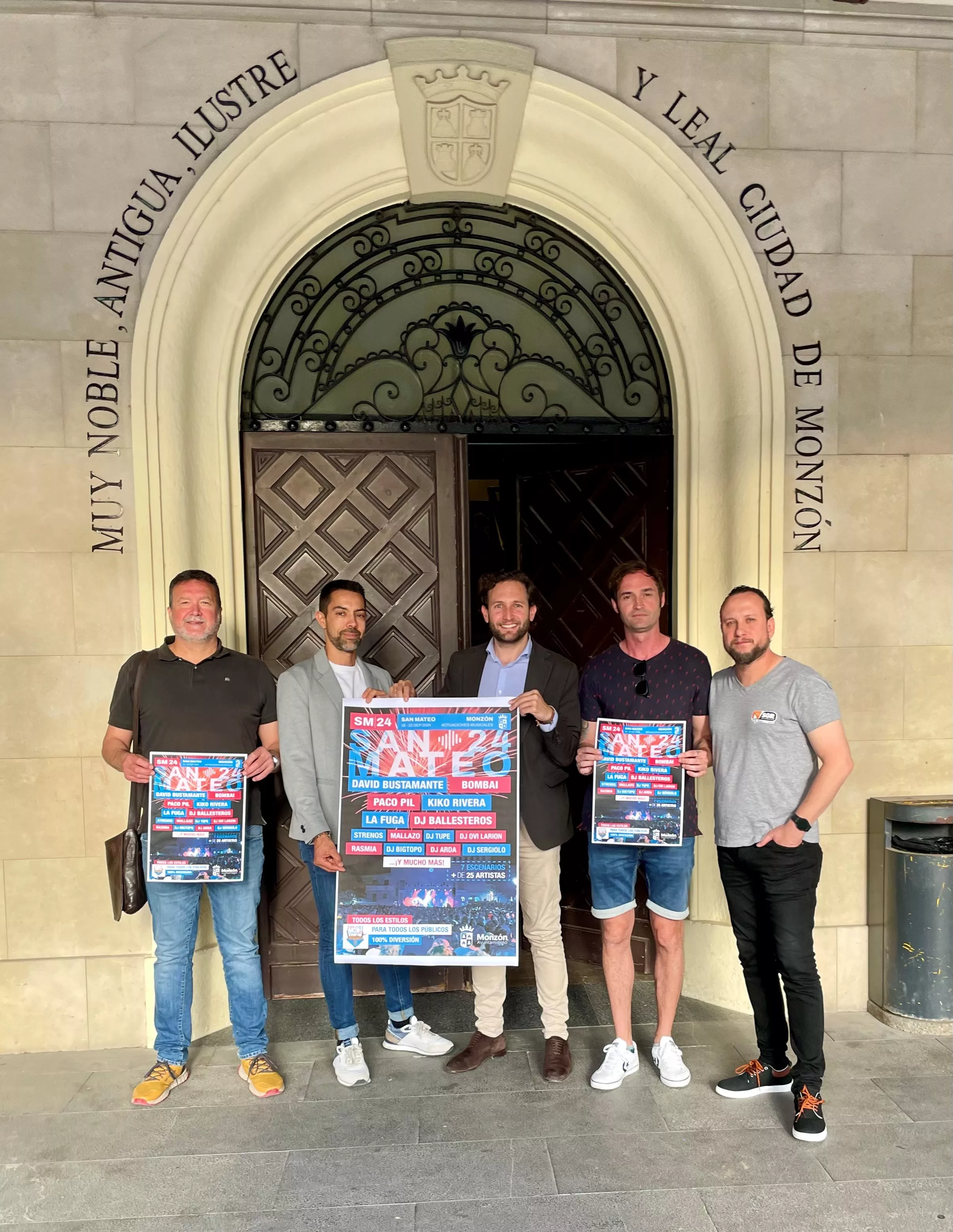Presentación del cartel de conciertos de las fiestas de San Mateo de Monzón 2024.