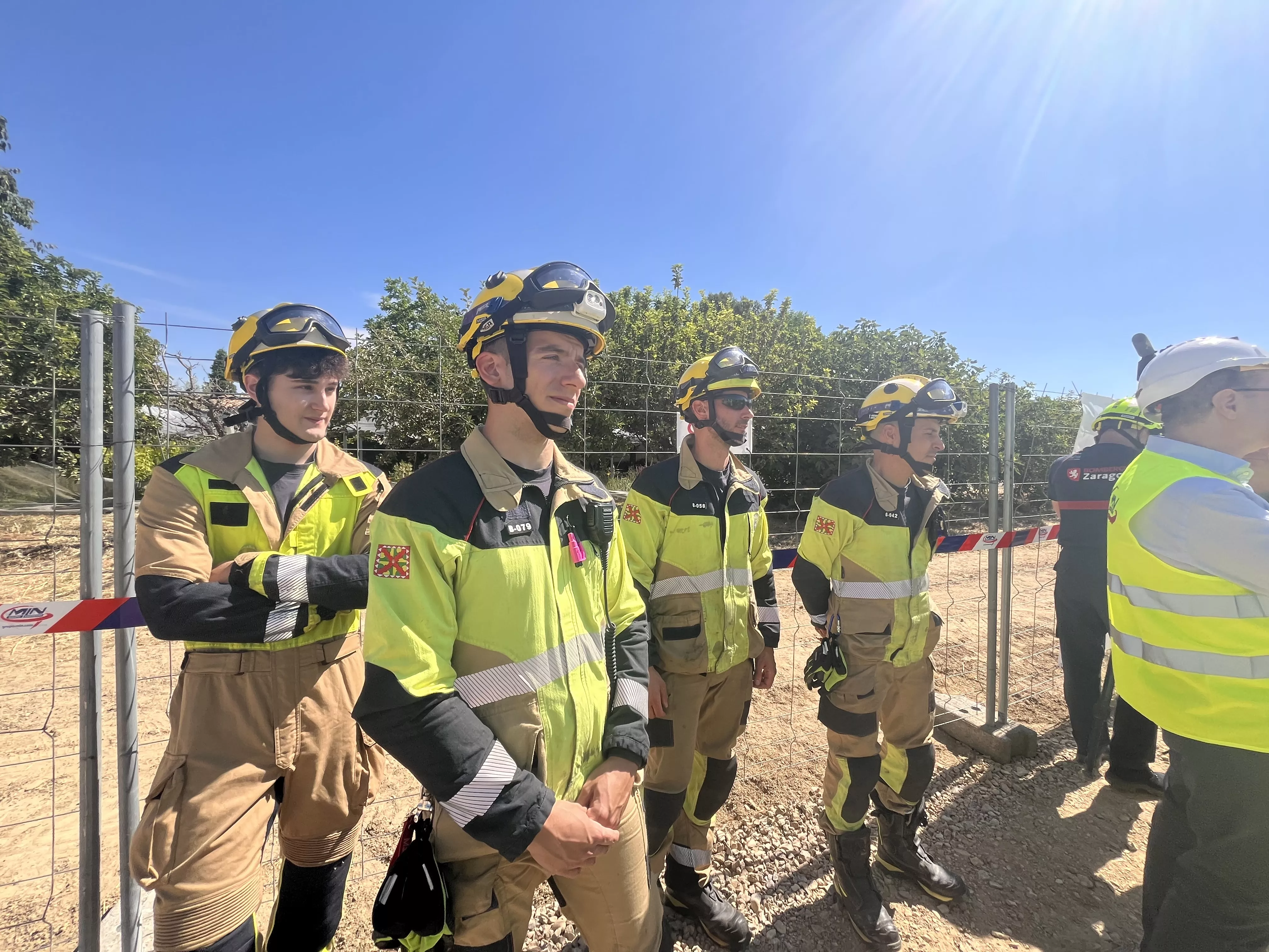 Acto de colocación de la primera piedra del Centro de Emergencias y Seguridad Ciudadana de Huesca. Foto Mercedes Manterola