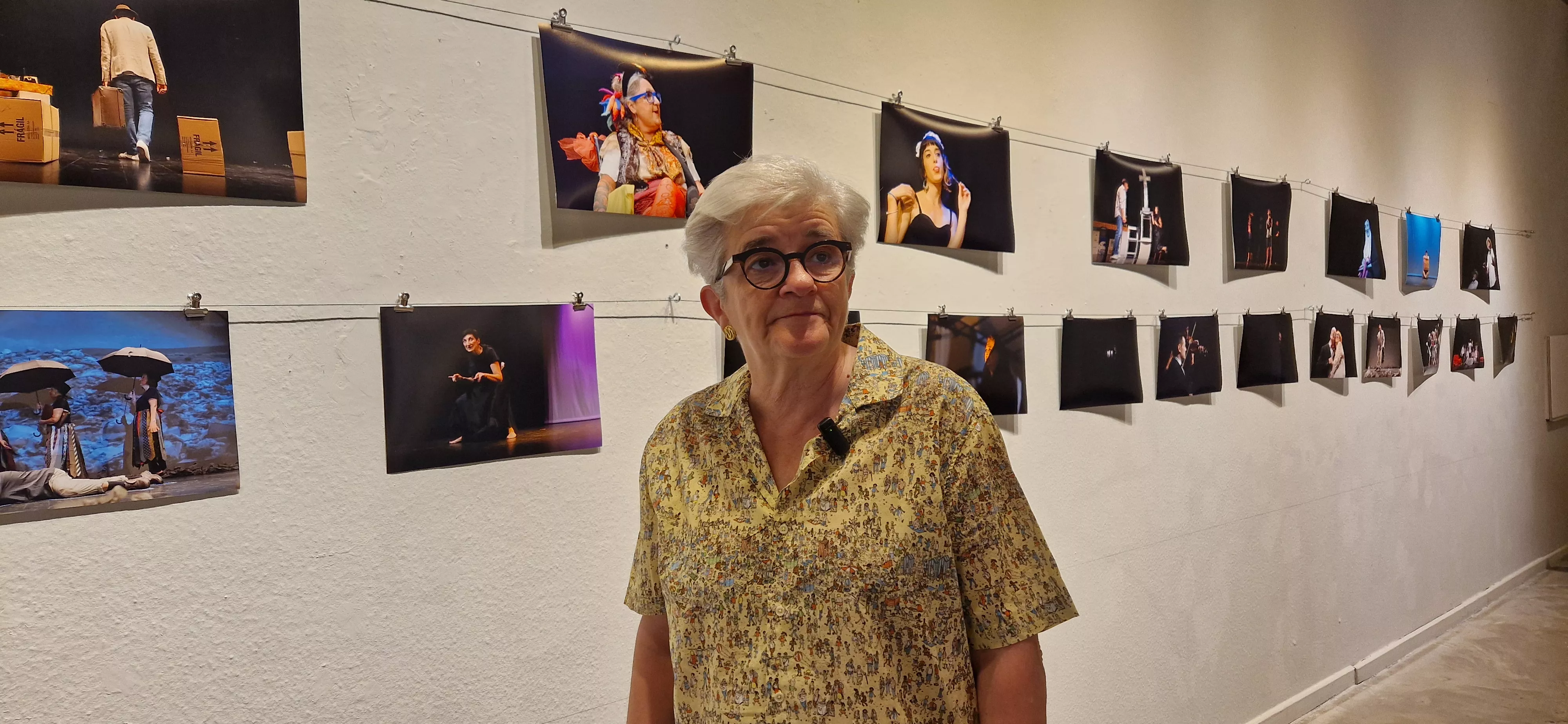 Beatriz López "La López" inaugura "Arriba el telón". Foto Myriam Martínez