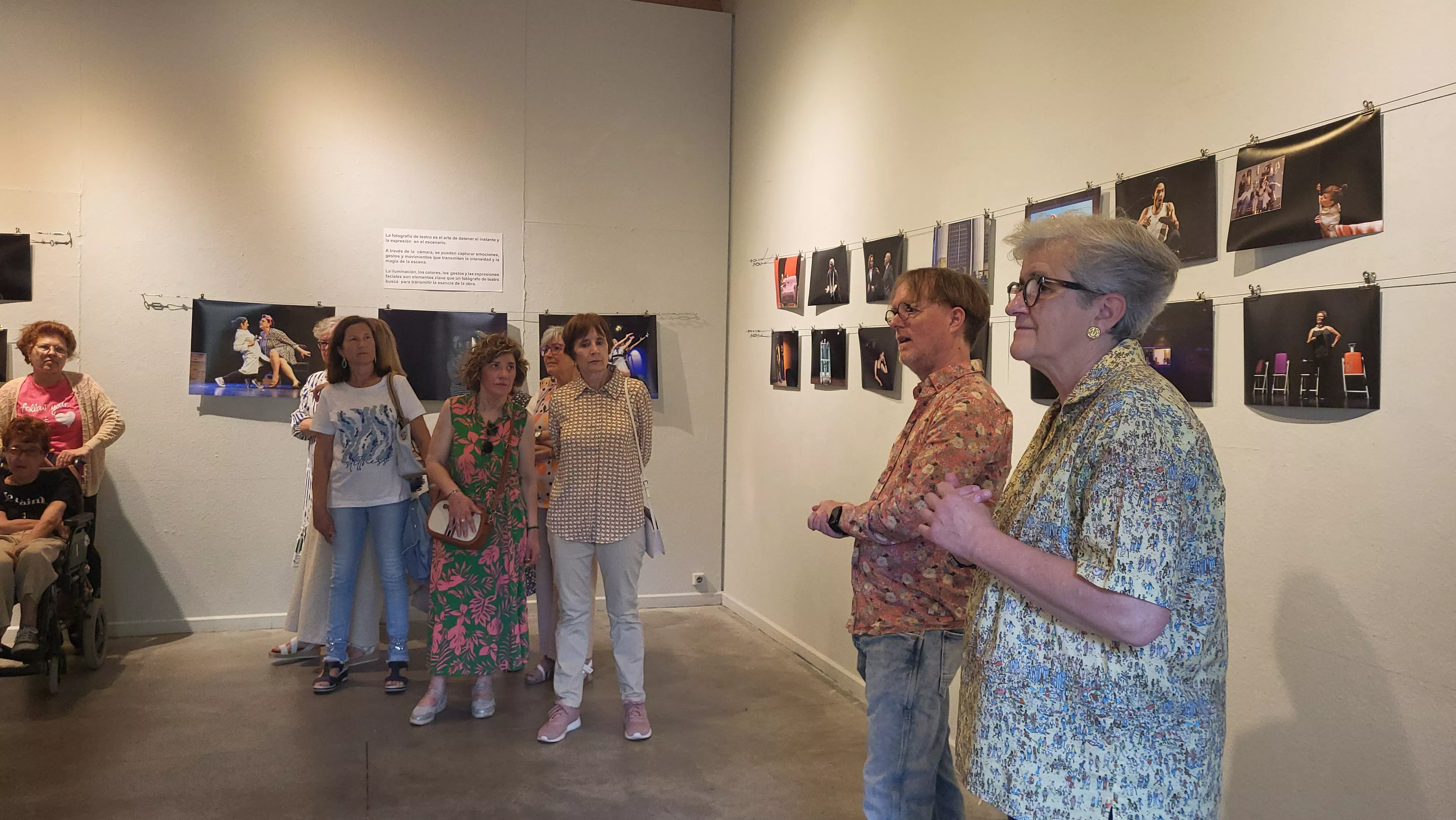 Exposición de La López "Arriba el telón" en el Centro Manuel Benito Moliner. Foto Mercedes Manterola